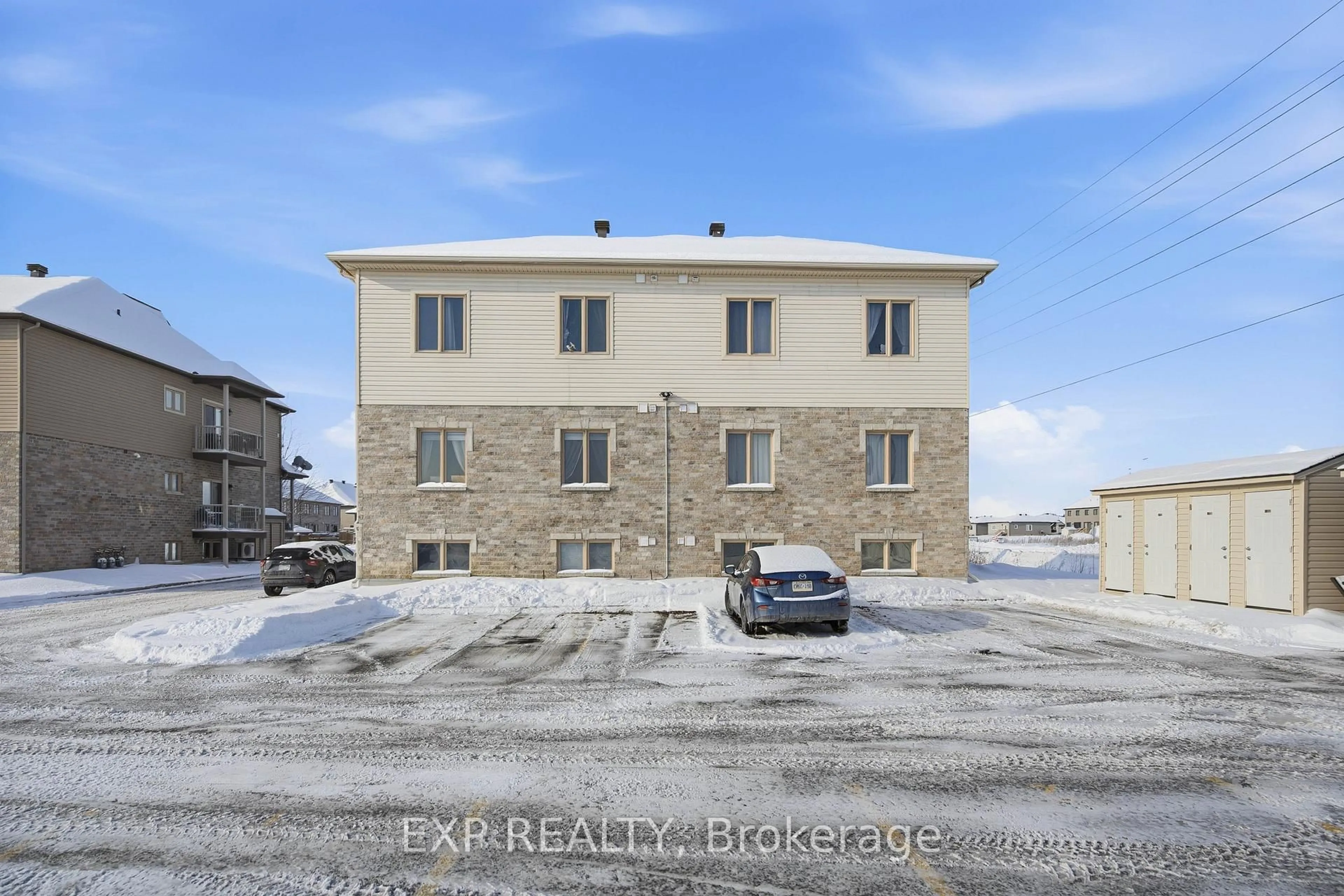 A pic from outside/outdoor area/front of a property/back of a property/a pic from drone, building for 201 Bourdeau Blvd #3, The Nation Ontario K0A 2M0