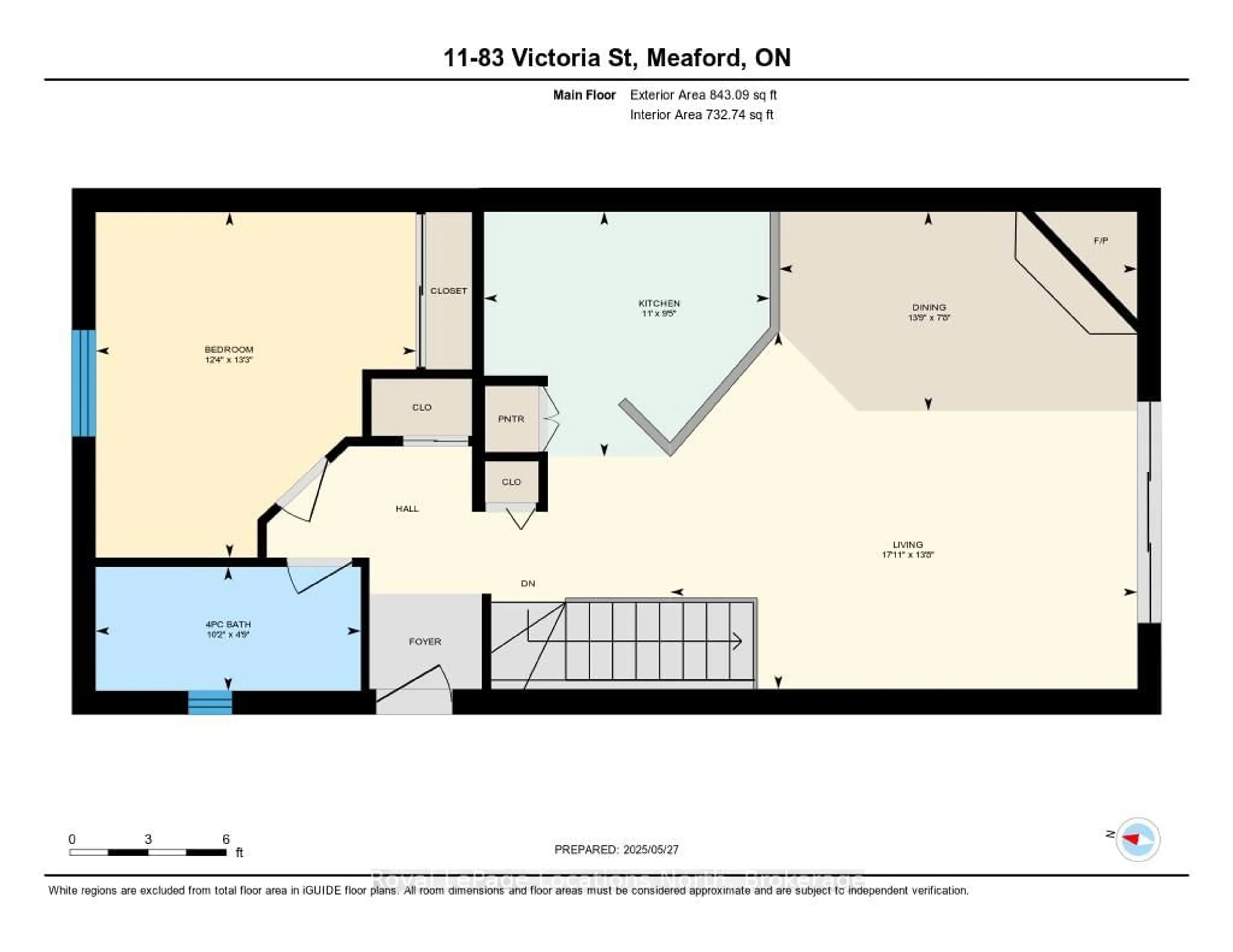 Floor plan for 83 Victoria St #11, Meaford Ontario N4L 1R4