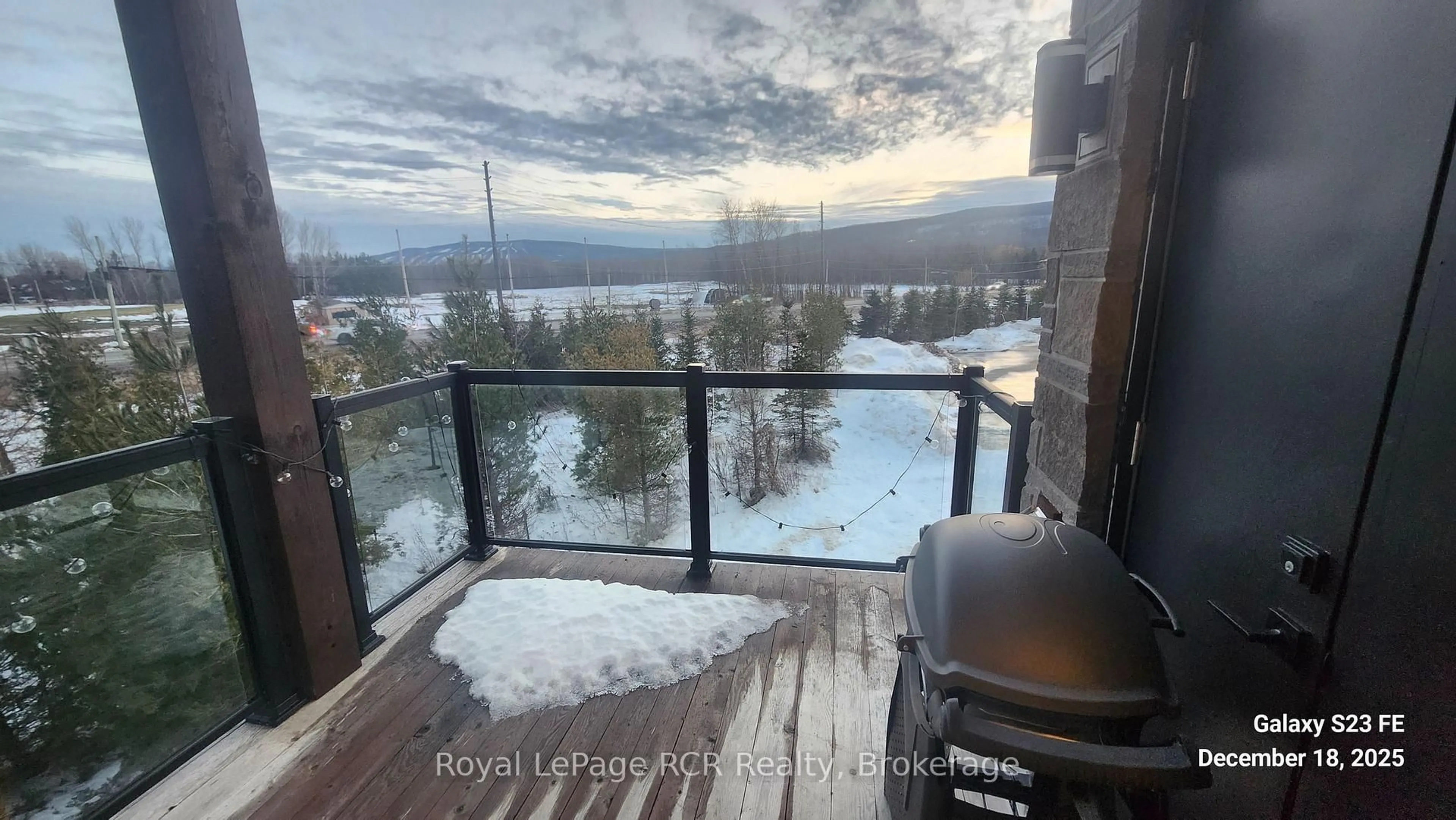 Balcony in the apartment, water/lake/river/ocean view for 22 Beckwith Lane #202, Blue Mountains Ontario L9Y 0R4