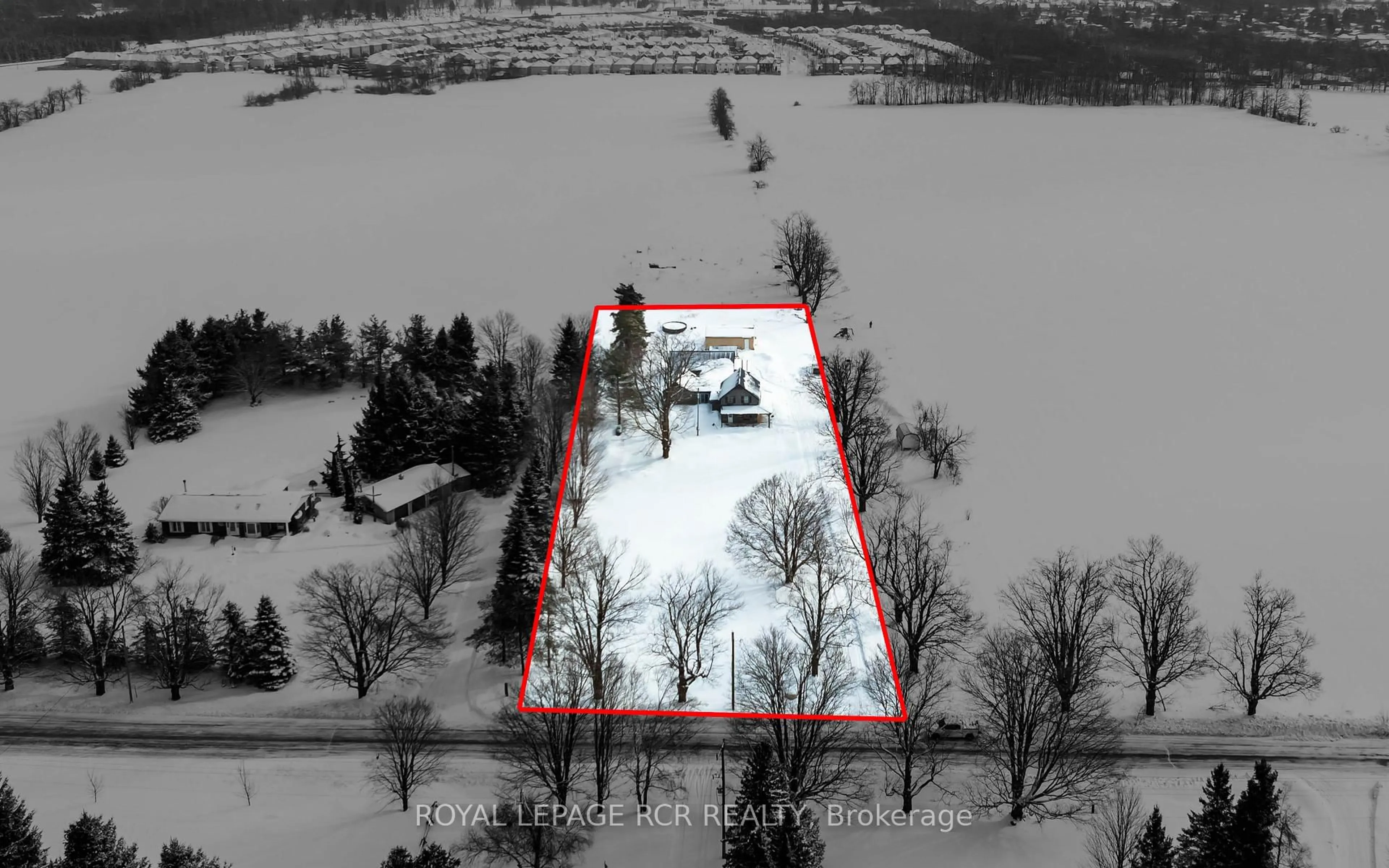 A pic from outside/outdoor area/front of a property/back of a property/a pic from drone, unknown for 436139 4th Line, Melancthon Ontario L9V 2V2