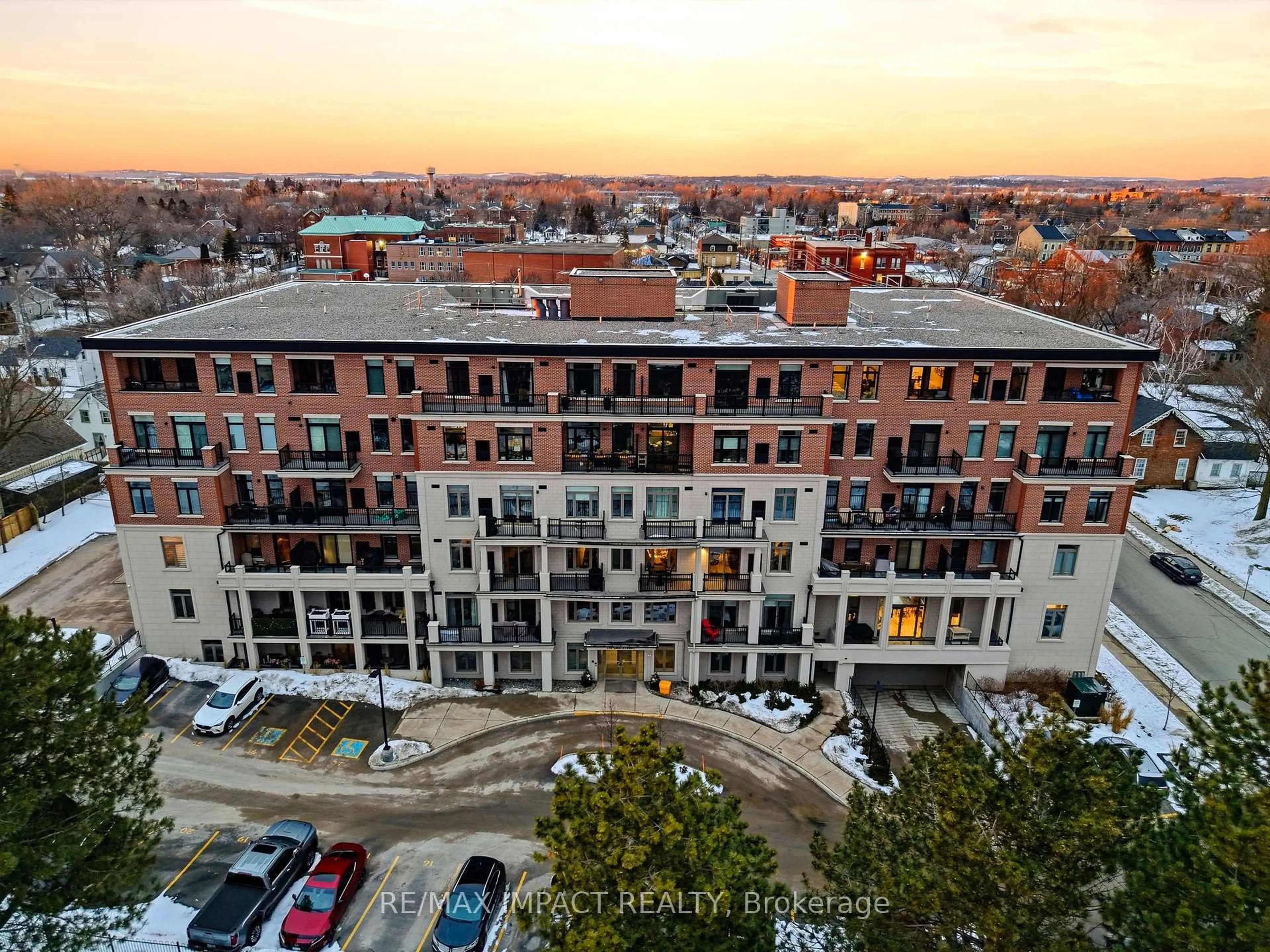 A pic from outside/outdoor area/front of a property/back of a property/a pic from drone, city buildings view from balcony for 135 Orr St #212, Cobourg Ontario K9A 0J6