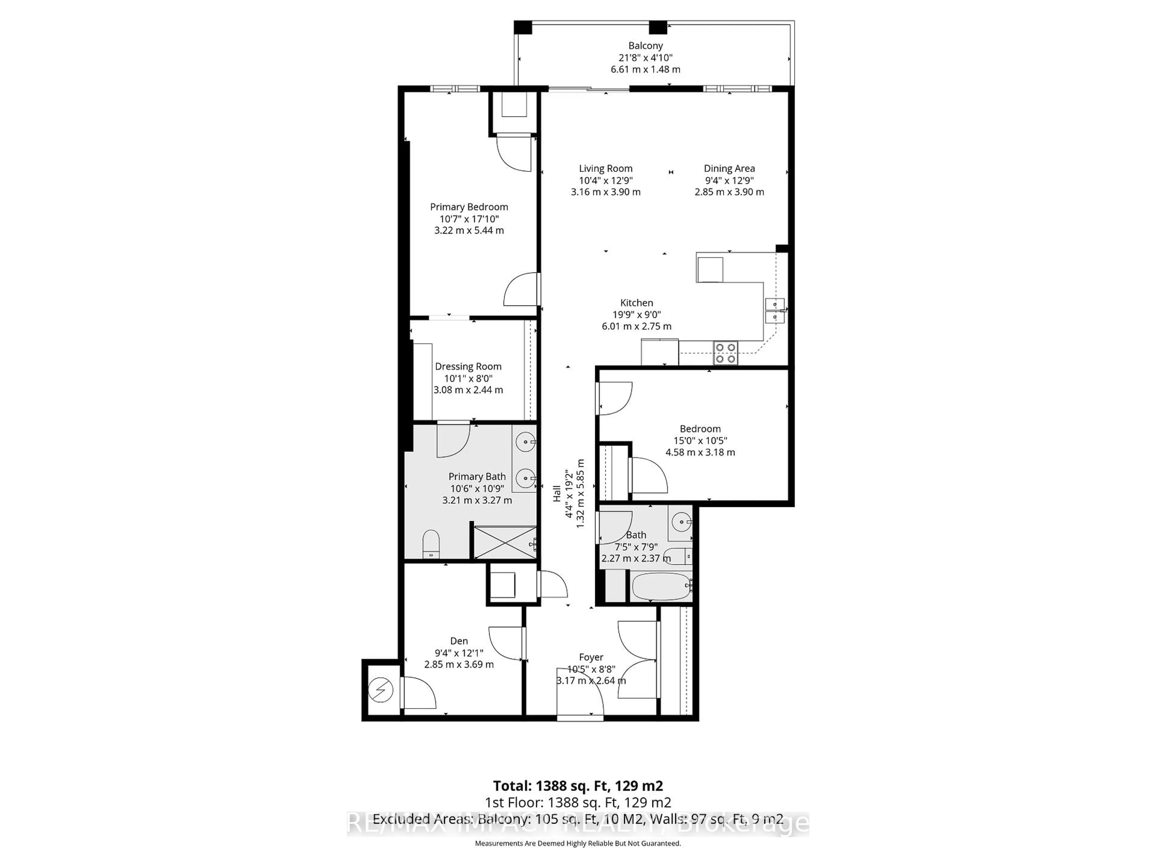 Floor plan for 135 Orr St #212, Cobourg Ontario K9A 0J6