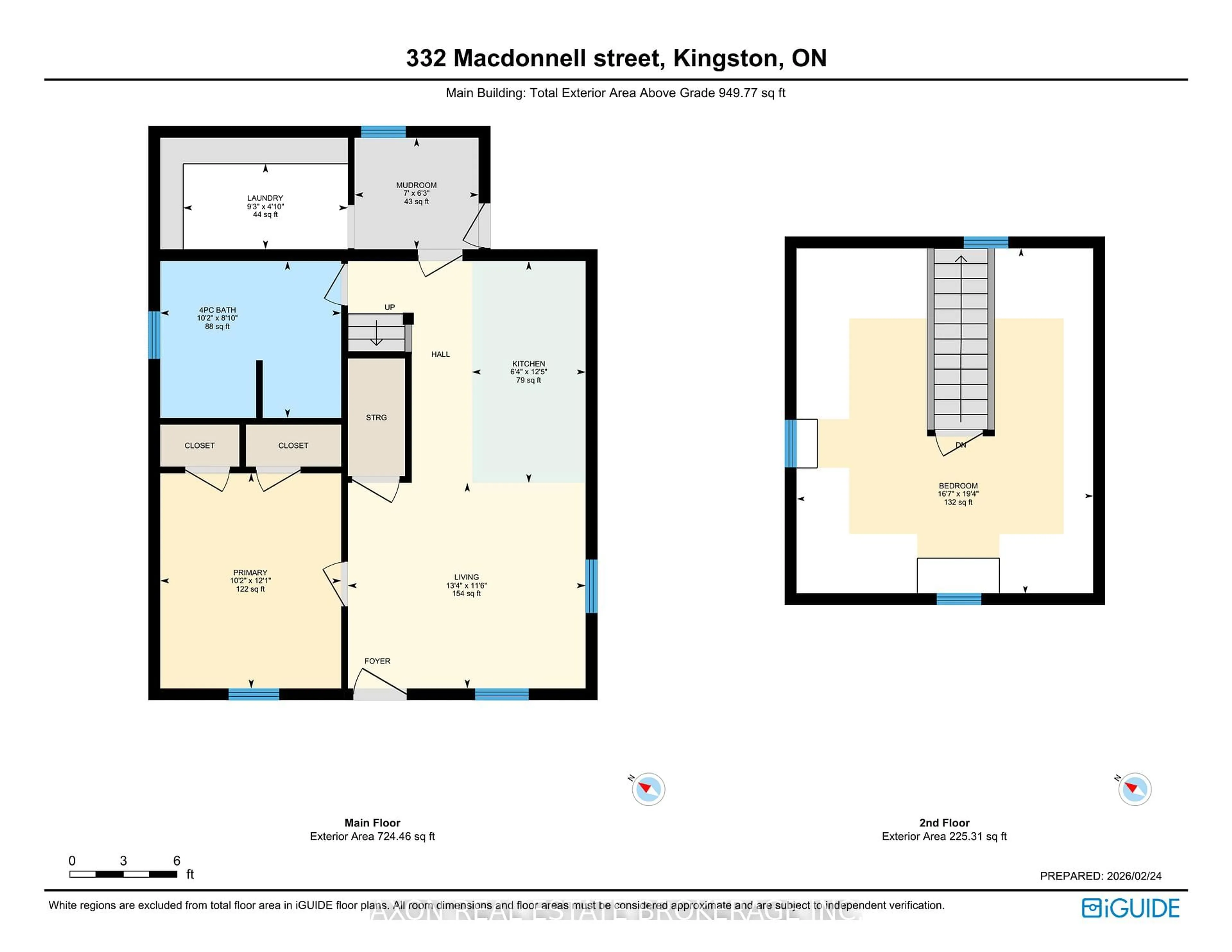 Floor plan for 332 MacDonnell St, Kingston Ontario K7L 4C7