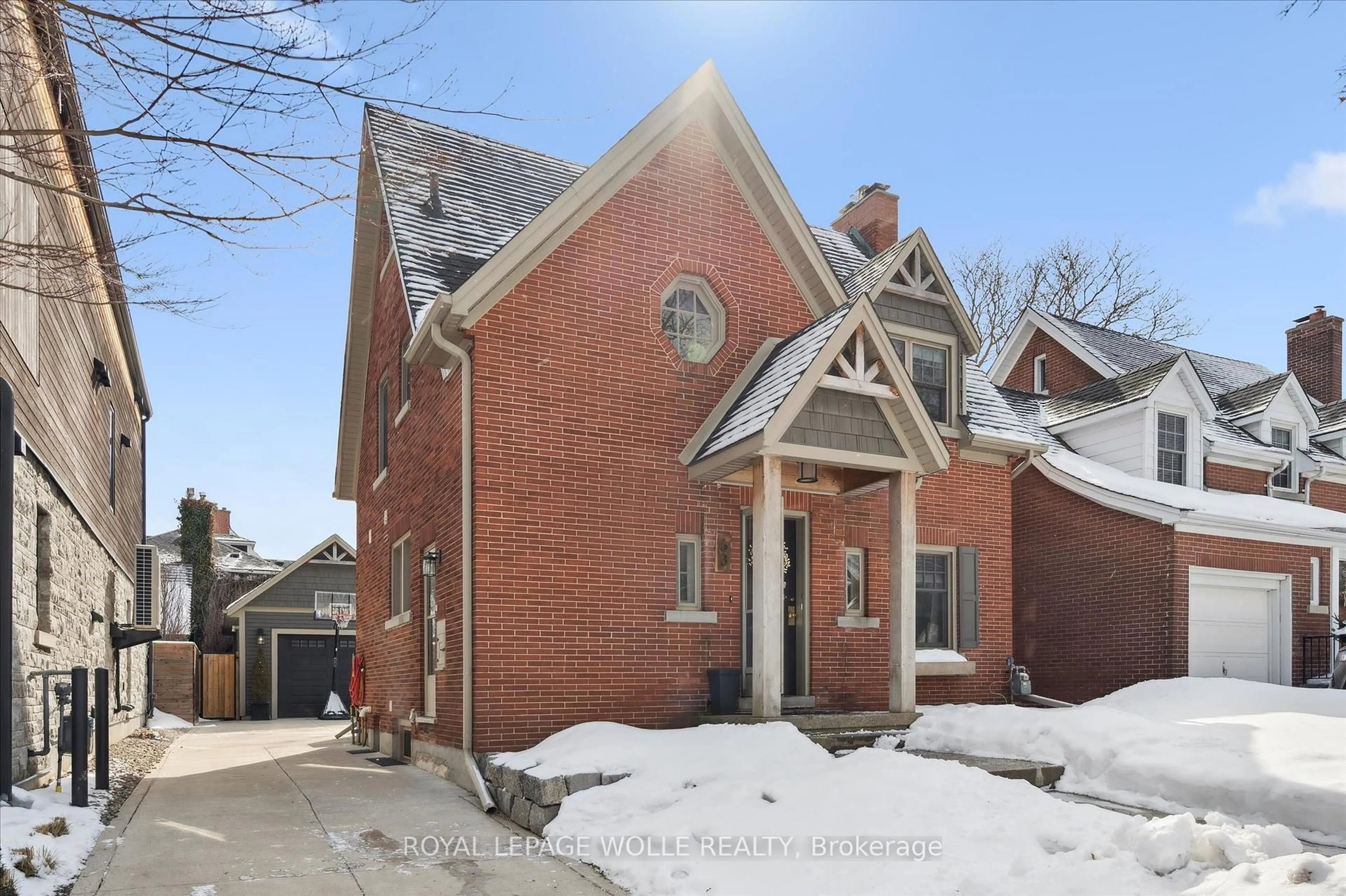 Home with brick exterior material, street for 63 Claremont Ave, Kitchener Ontario N2M 2P5