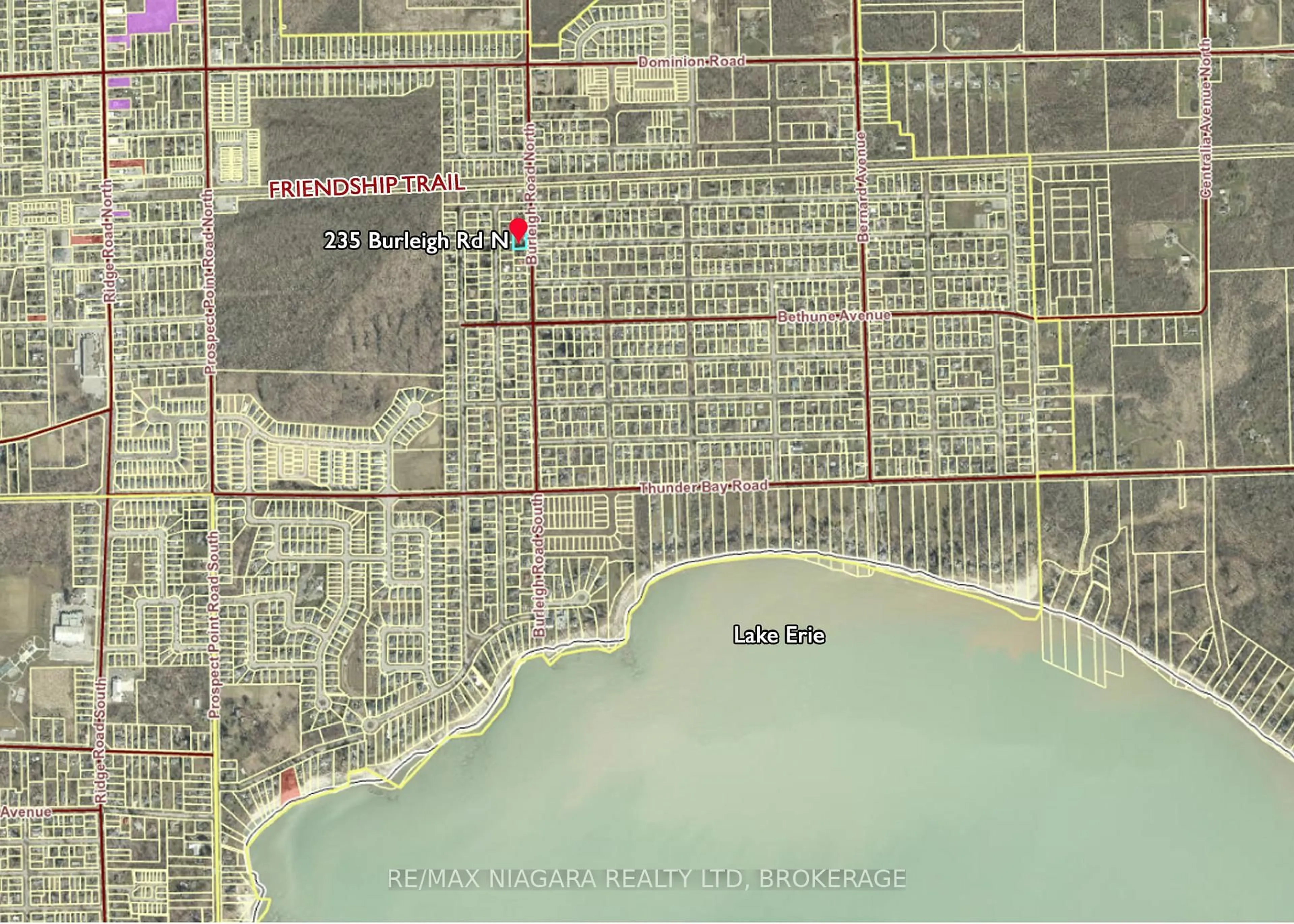 Picture of a map for 235 Burleigh Rd #Lot B, Fort Erie Ontario L0S 1N0