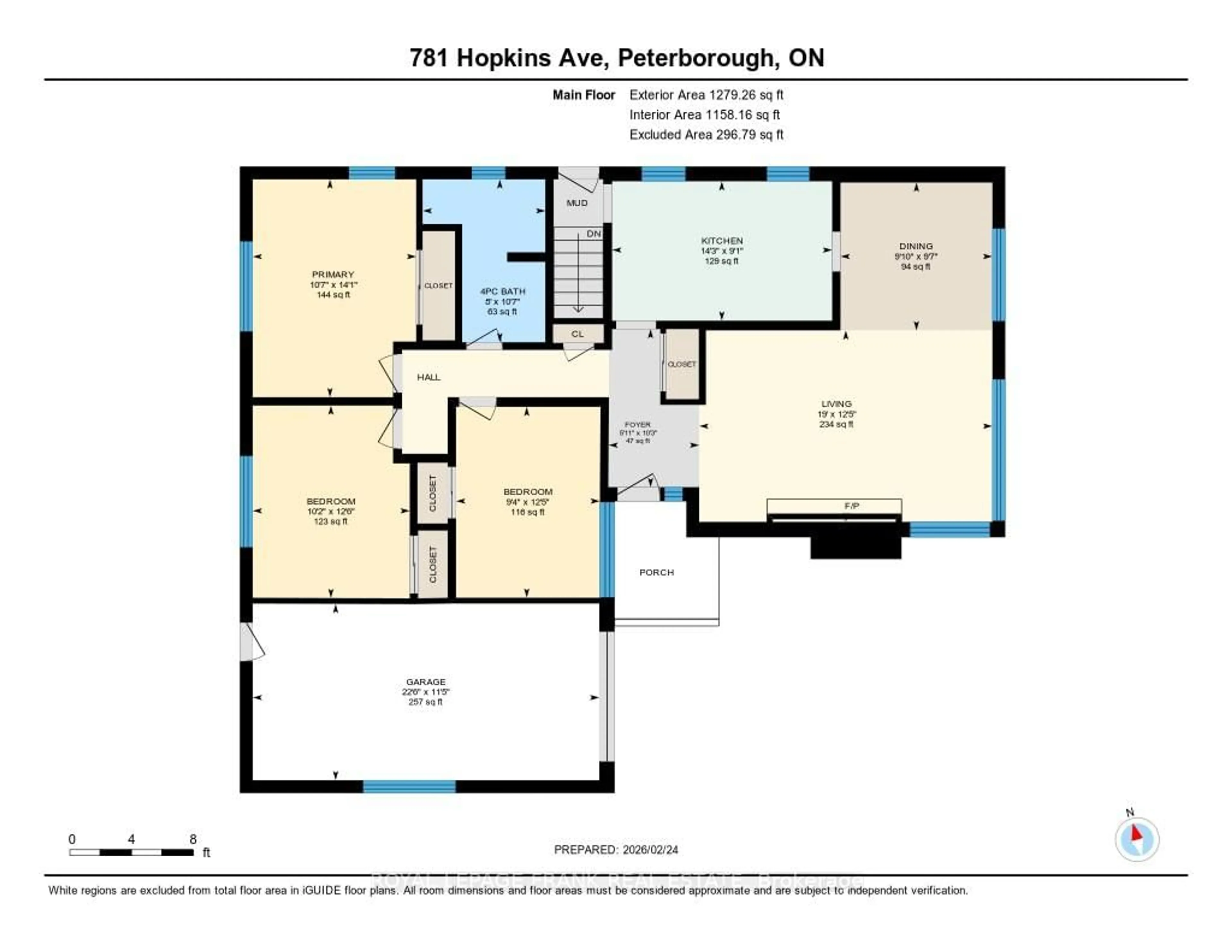 Floor plan for 781 Hopkins Ave, Peterborough Ontario K9J 4Y7