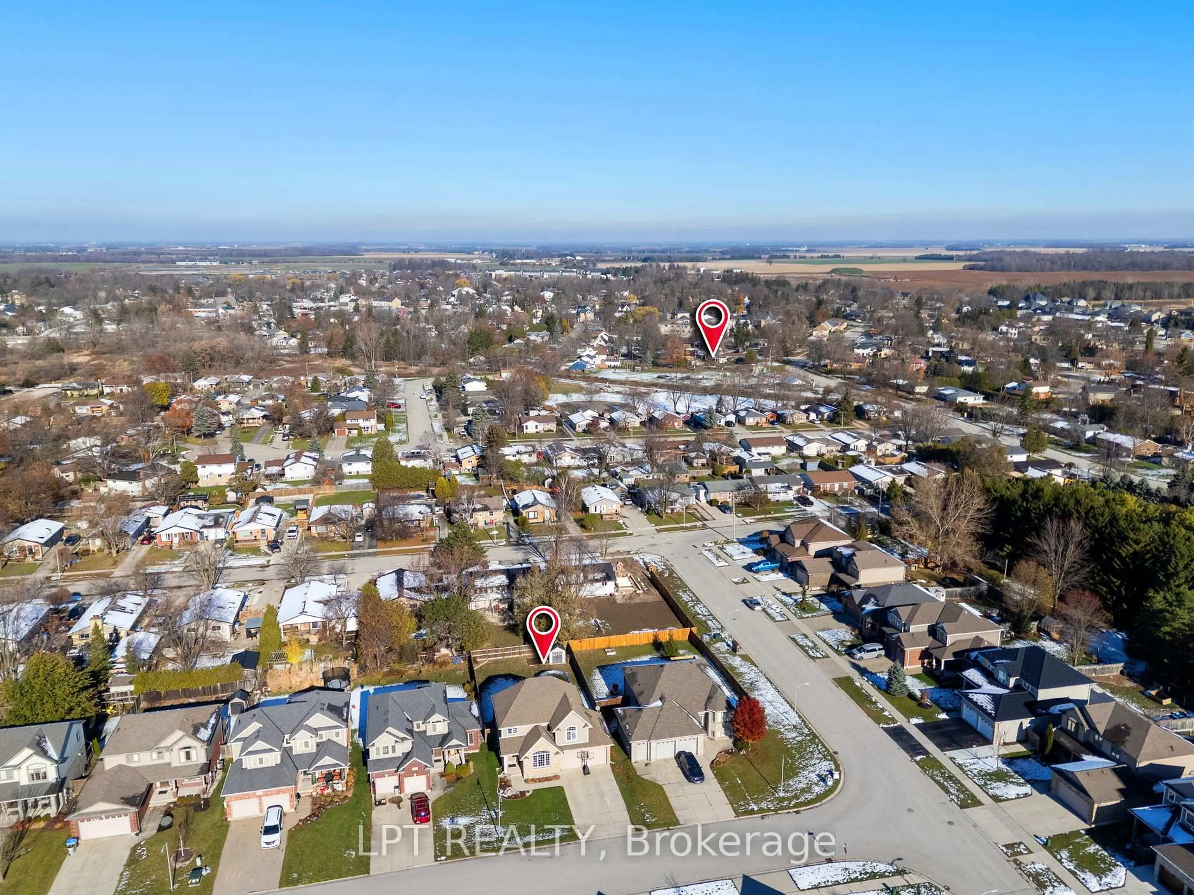 A pic from outside/outdoor area/front of a property/back of a property/a pic from drone, street for 102 Joseph St, Lucan Biddulph Ontario N0M 2J0