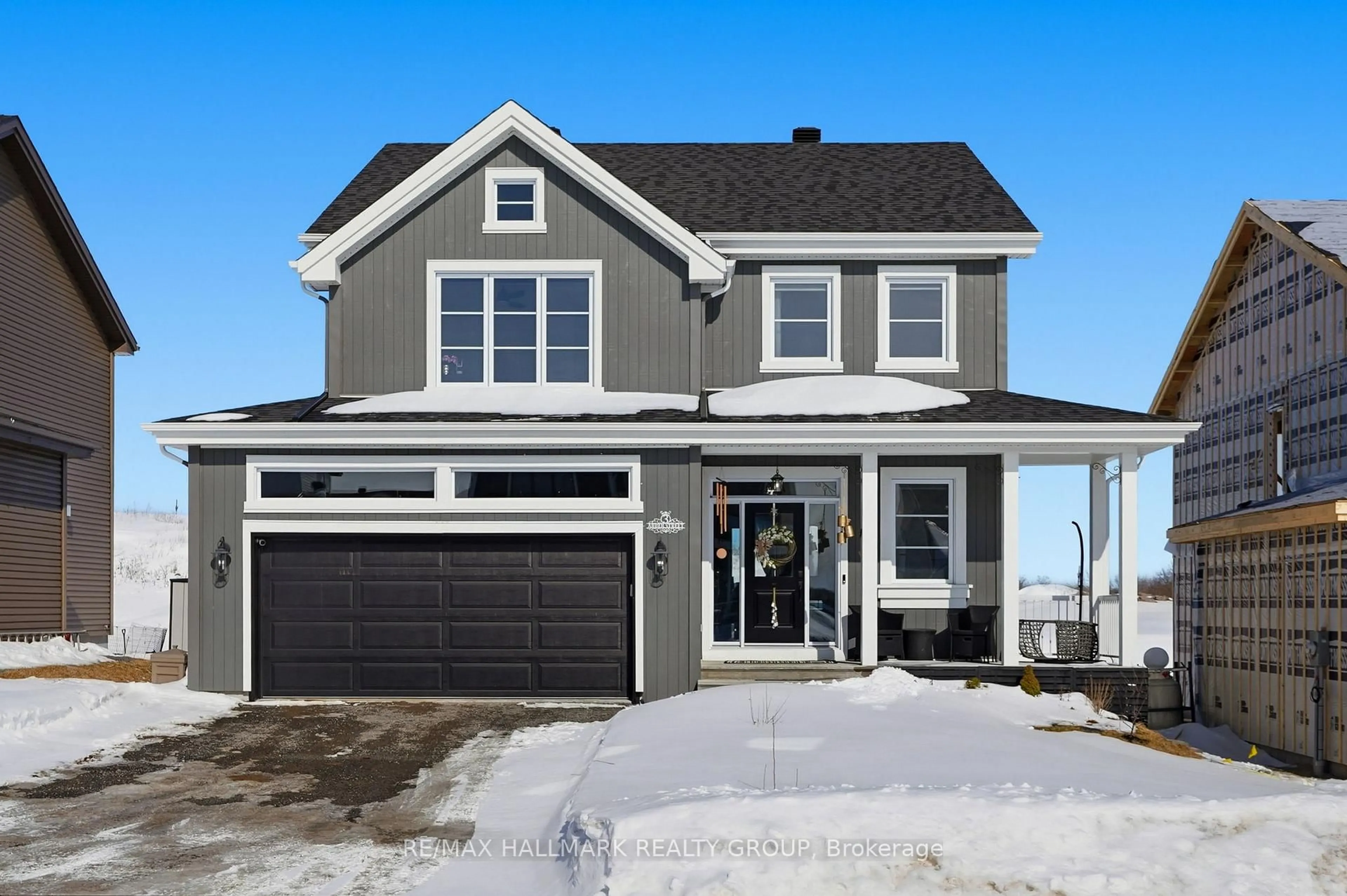 Home with vinyl exterior material, street for 3 Arber St, Champlain Ontario K0B 1R0