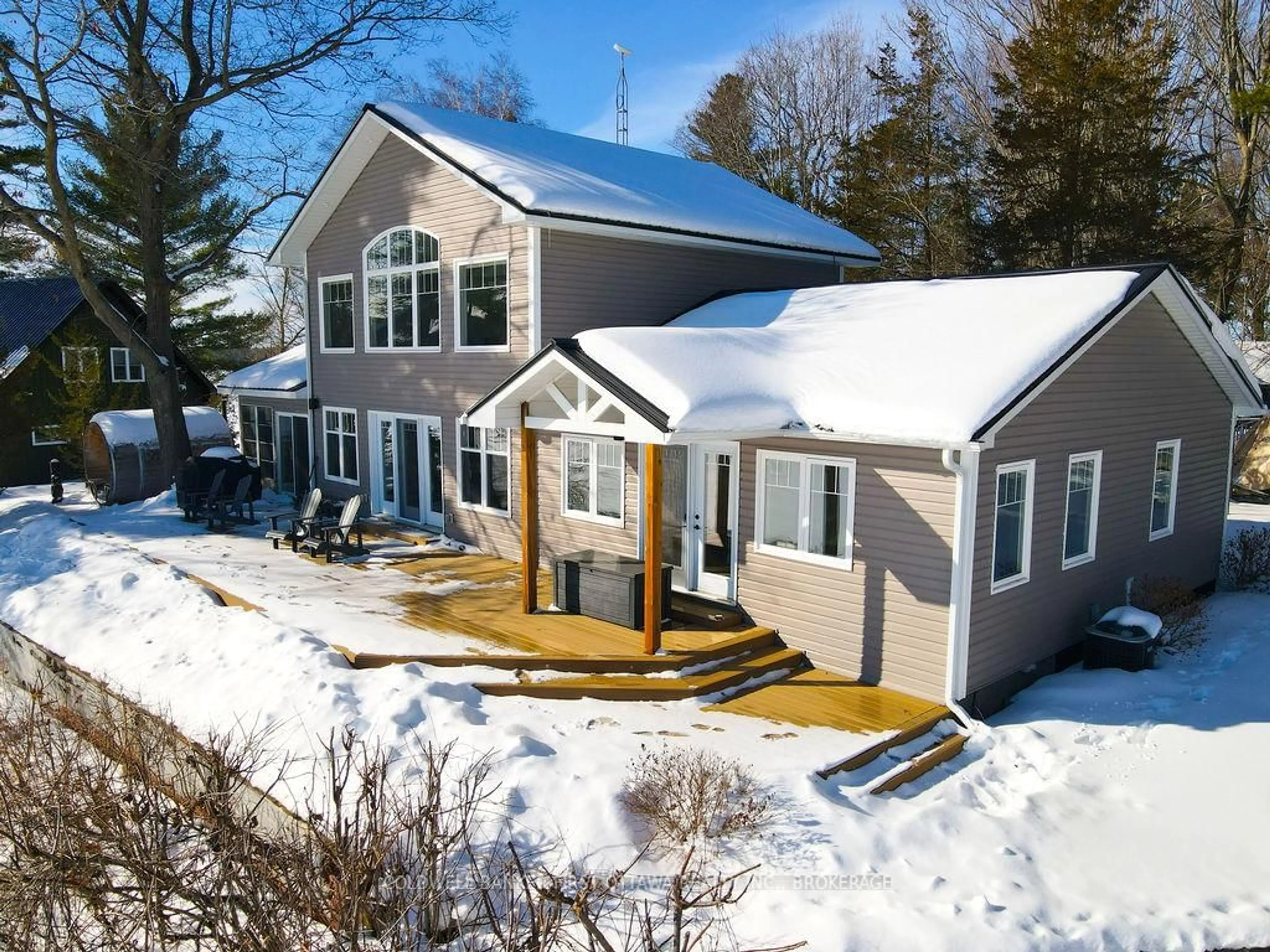 A pic from outside/outdoor area/front of a property/back of a property/a pic from drone, unknown for 114 Lb 7a Railroad St, Rideau Lakes Ontario K0E 1N0