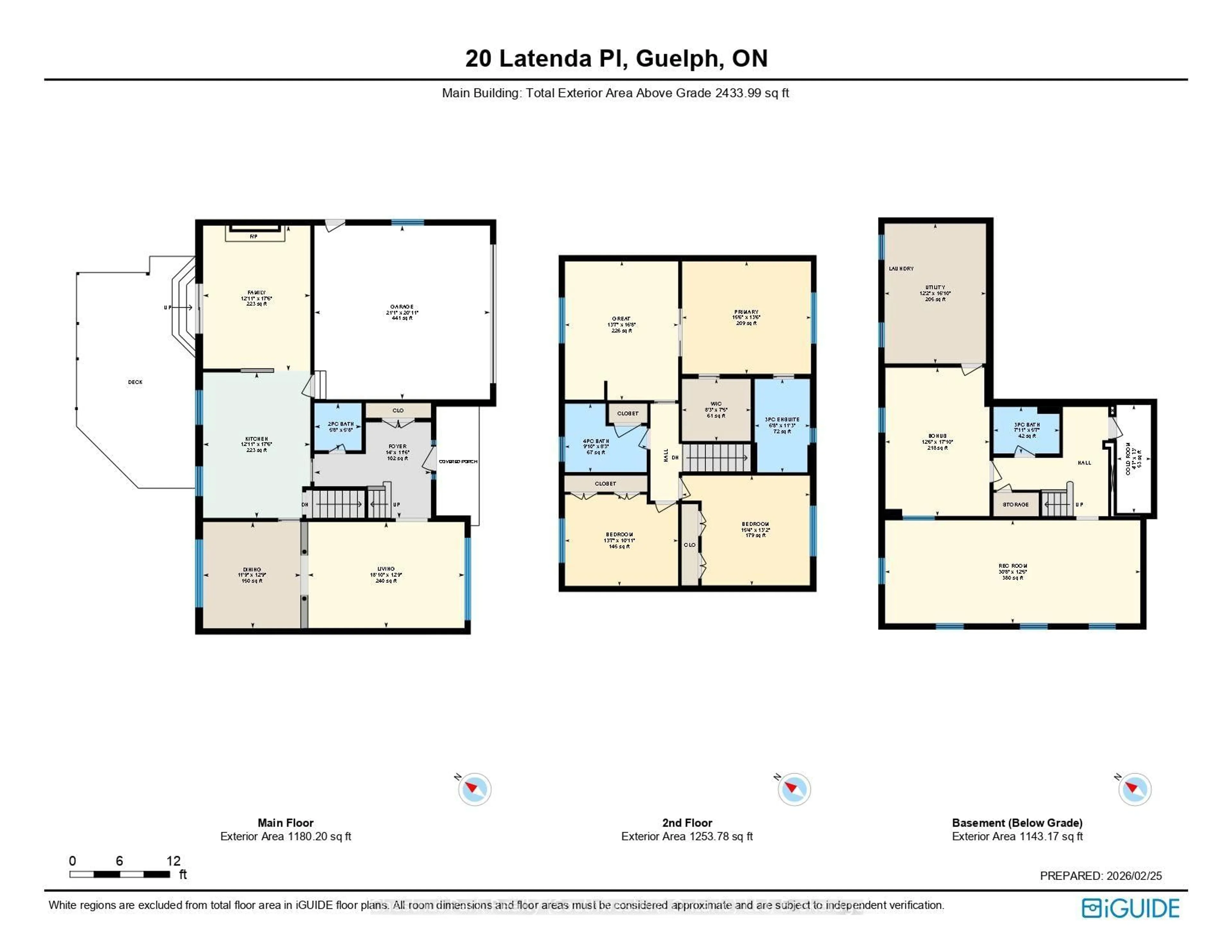 Floor plan for 20 Latenda Pl, Guelph Ontario N1G 3B8