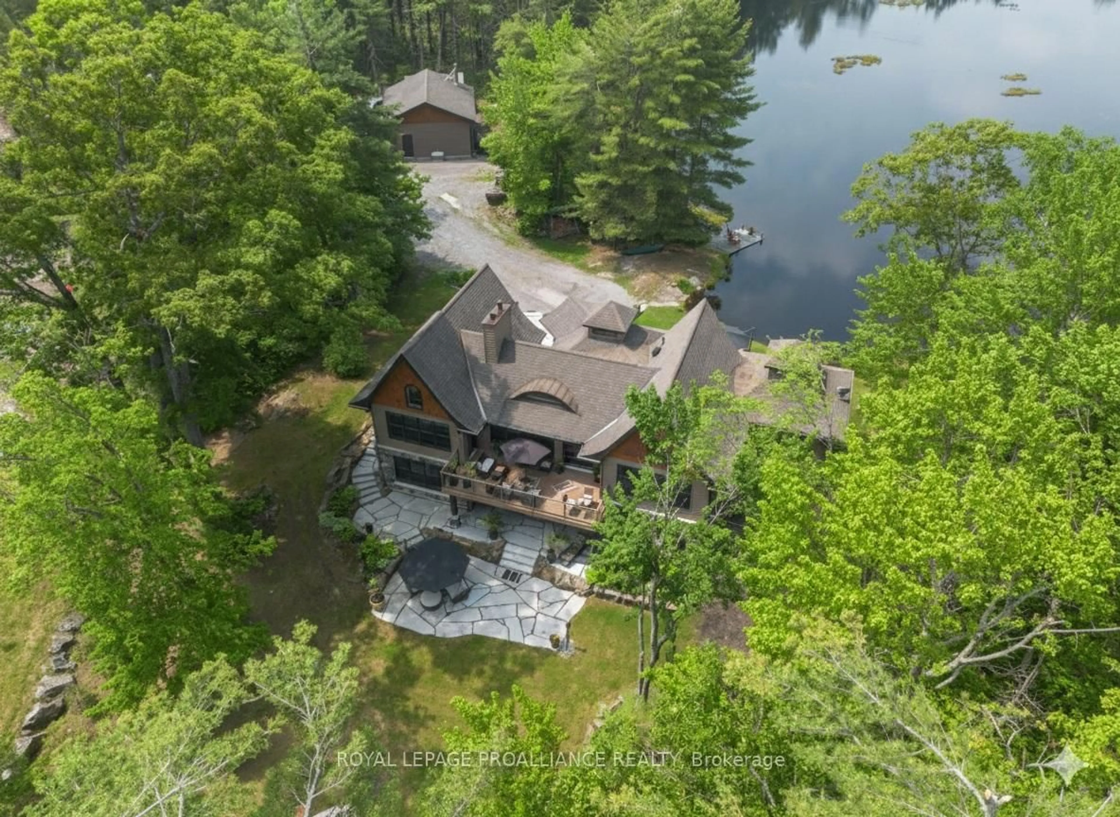 A pic from outside/outdoor area/front of a property/back of a property/a pic from drone, water/lake/river/ocean view for 302 Fire Route 93A, Havelock-Belmont-Methuen Ontario K0L 2H0
