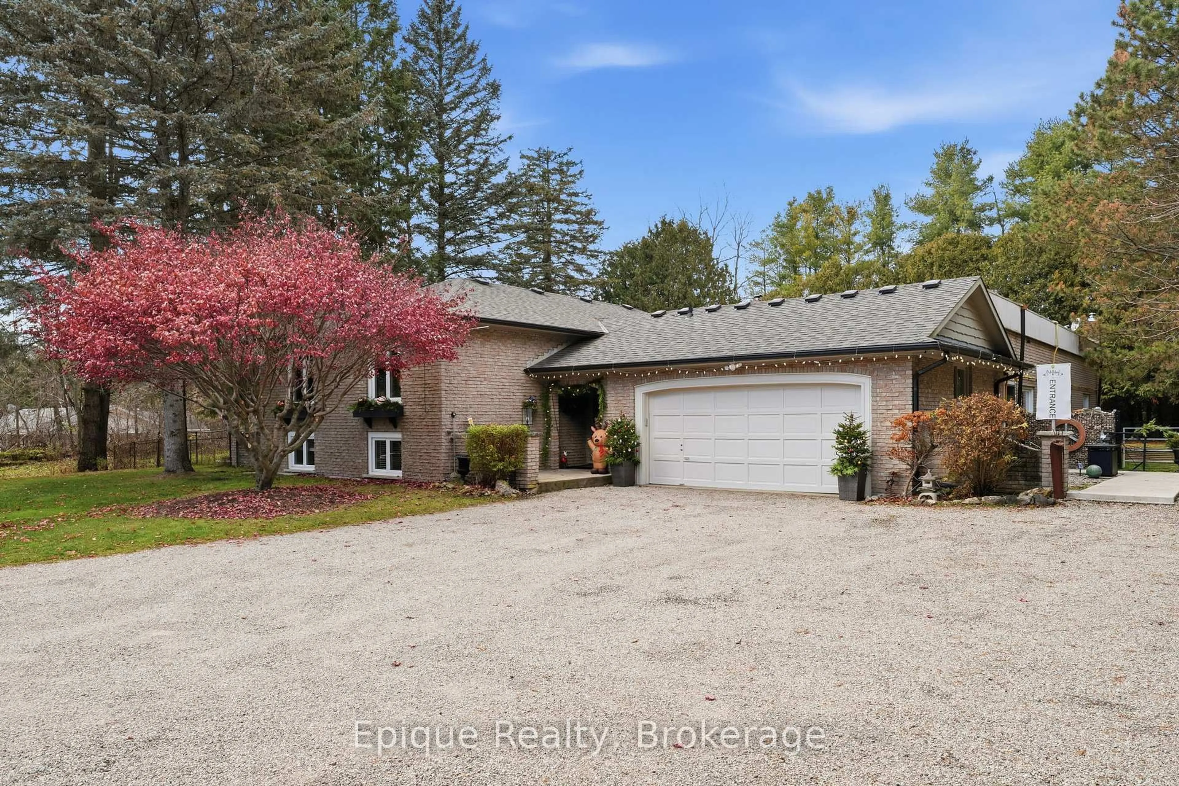 A pic from outside/outdoor area/front of a property/back of a property/a pic from drone, water/lake/river/ocean view for 235 Concession 11 Rd, Hamilton Ontario L8B 1H7