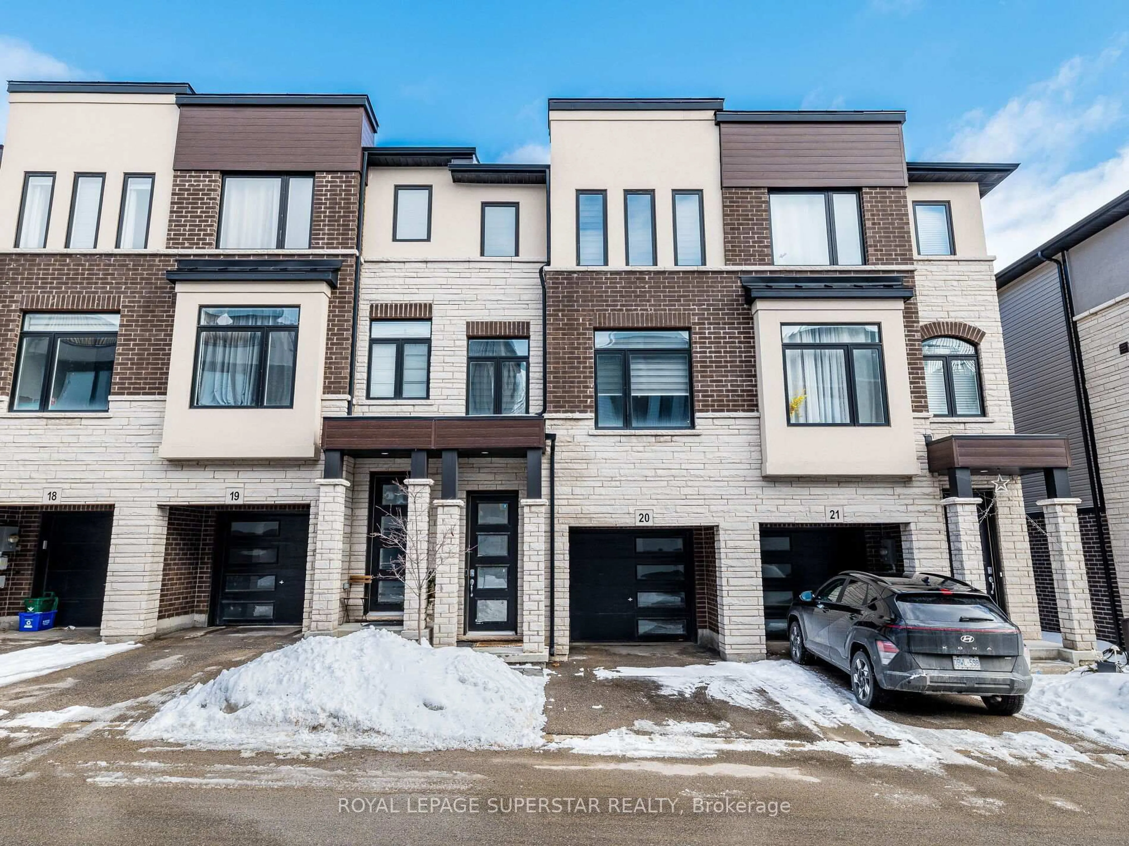 Home with brick exterior material, street for 314 Equestrian Way #20, Cambridge Ontario N3E 0E4