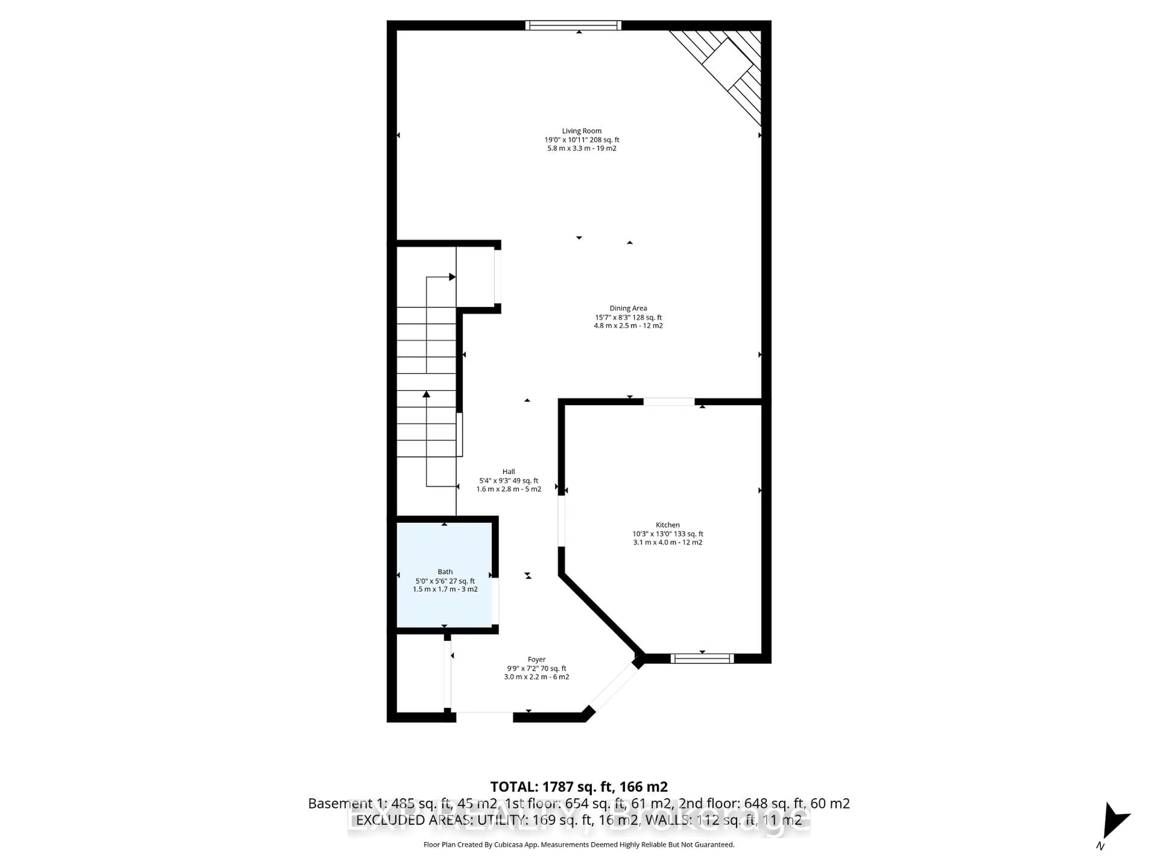 Floor plan for 157 Huntersfield Dr, Ottawa Ontario K1T 3M1