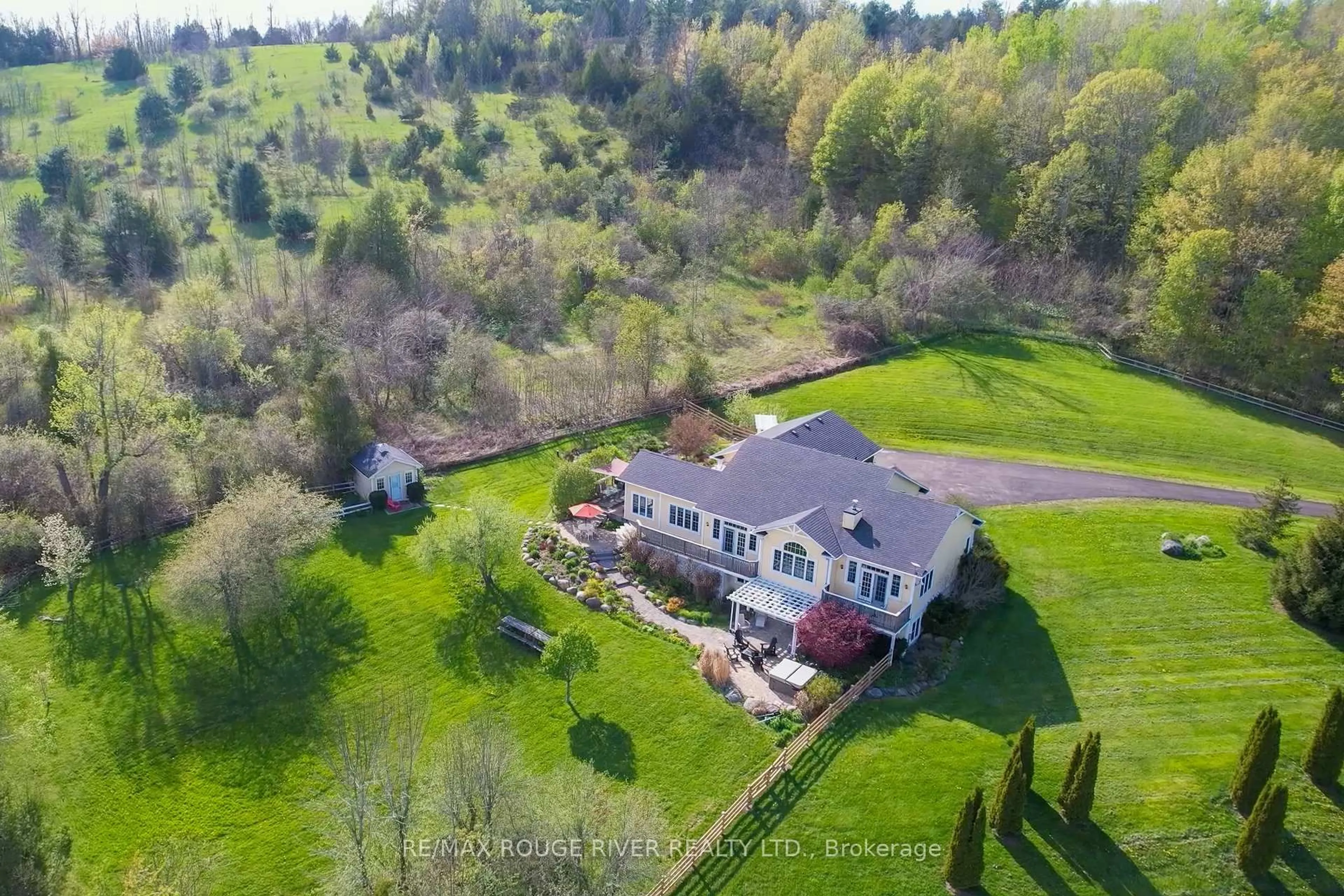 A pic from outside/outdoor area/front of a property/back of a property/a pic from drone, water/lake/river/ocean view for 436 Eddystone Rd, Alnwick/Haldimand Ontario K0K 2G0