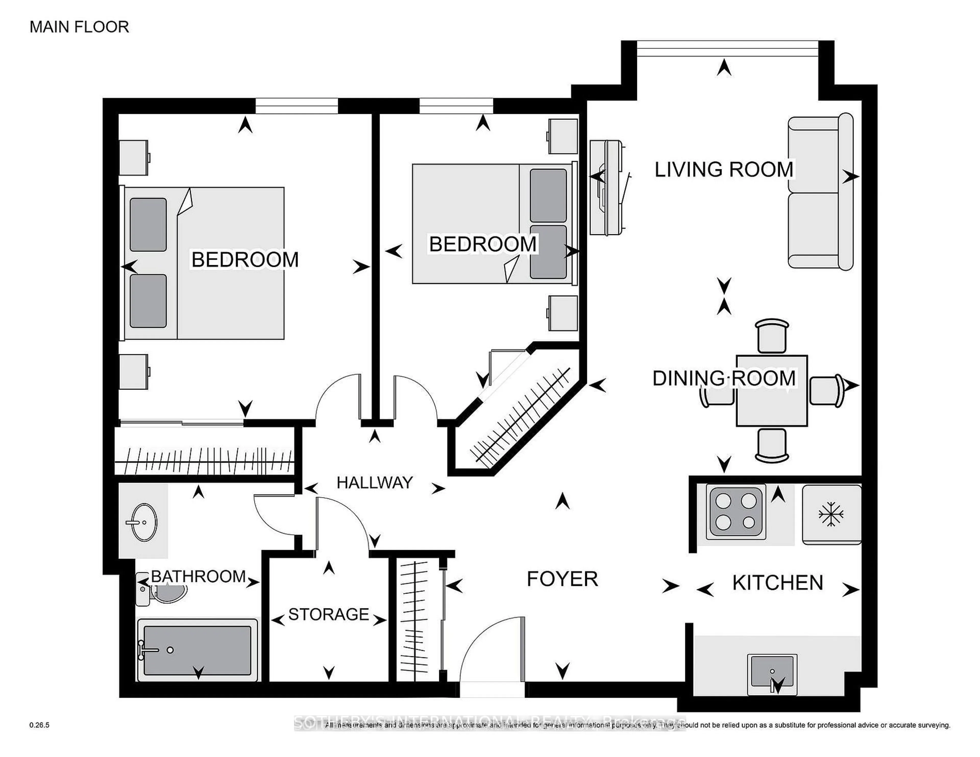 Floor plan for 810 Kyle Crt Crt #308, Brockville Ontario K6V 6H6