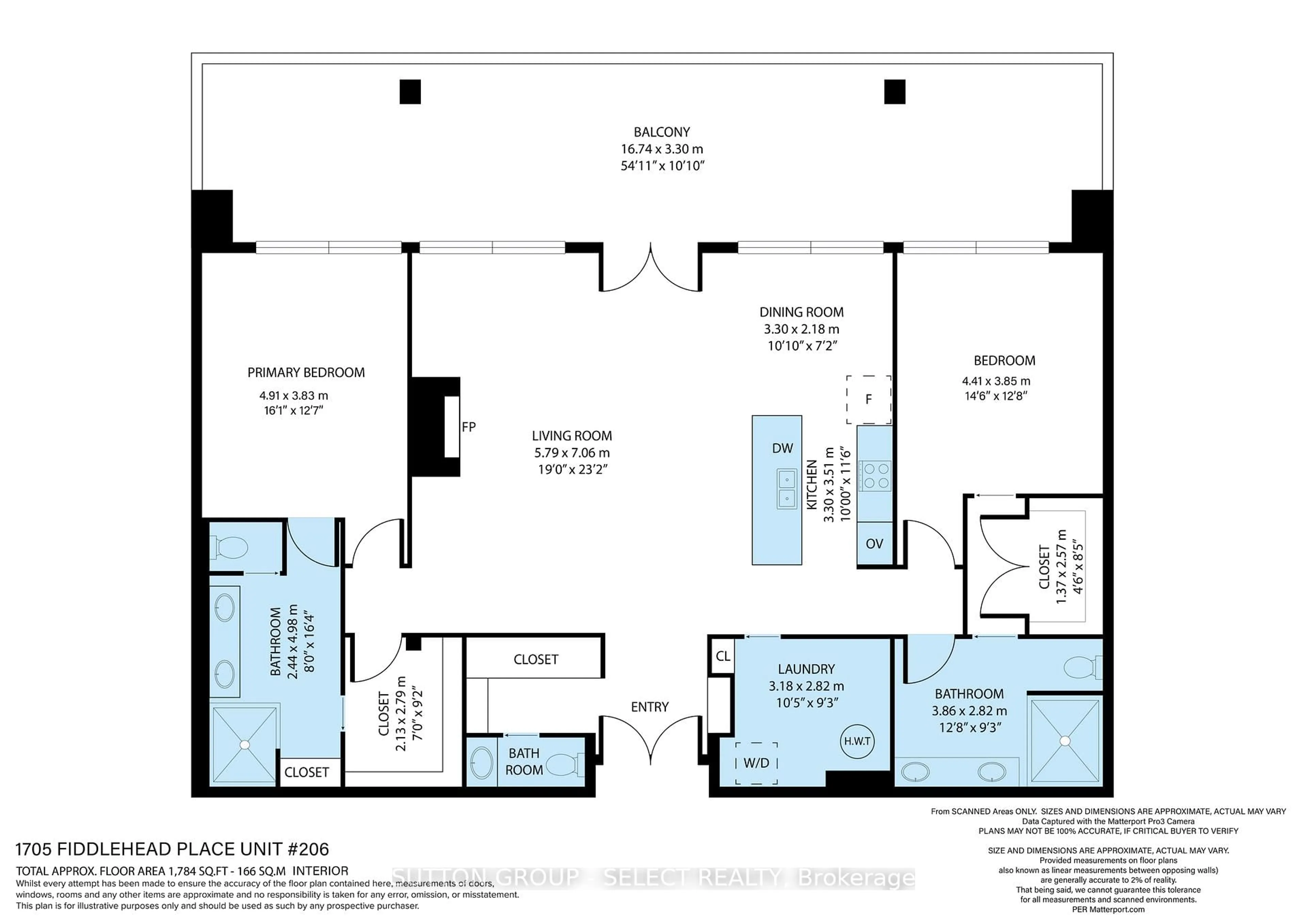 Floor plan for 1705 Fiddlehead Pl #206, London North Ontario N6G 5M6