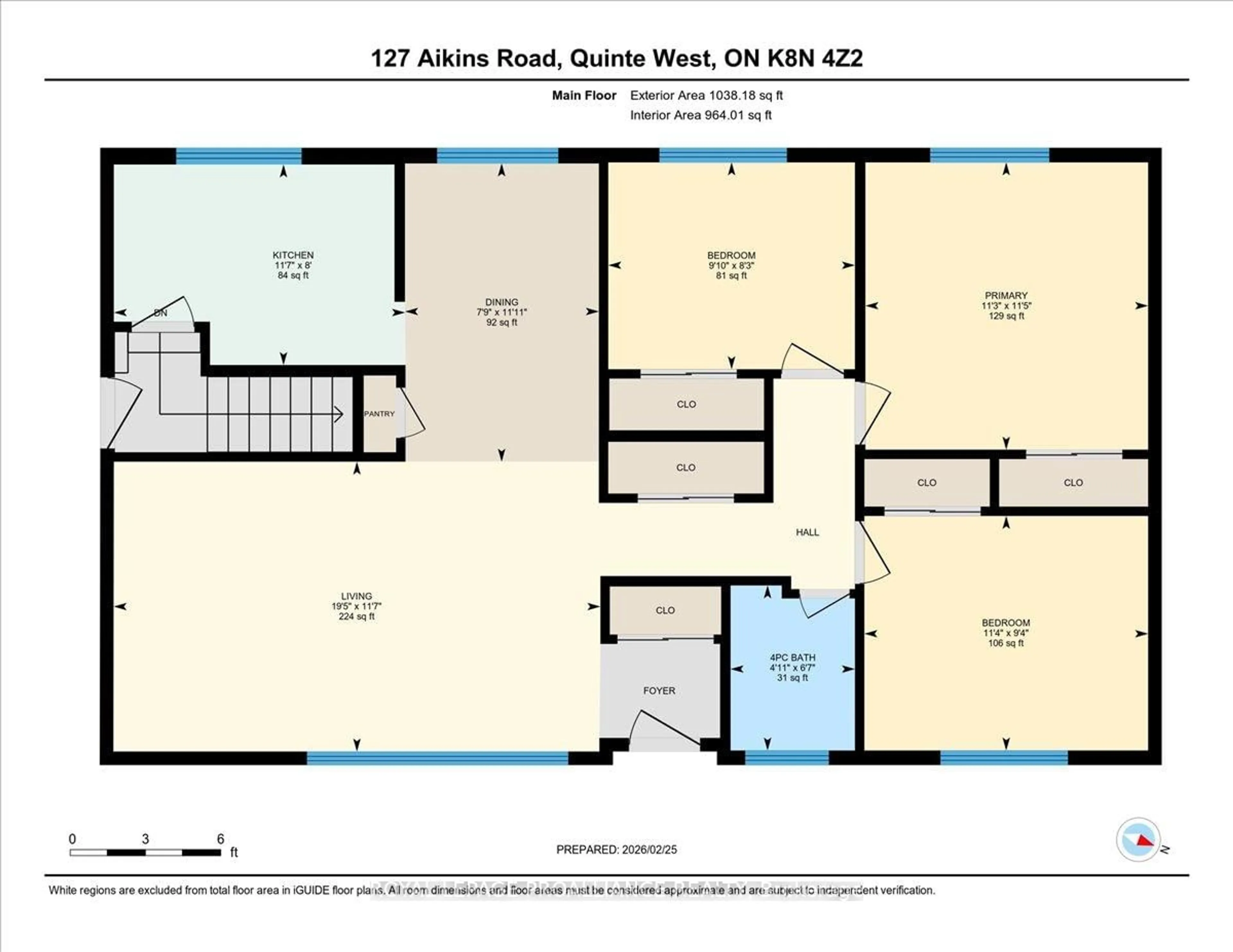 Floor plan for 127 Aikins Rd, Quinte West Ontario K8N 4Z2