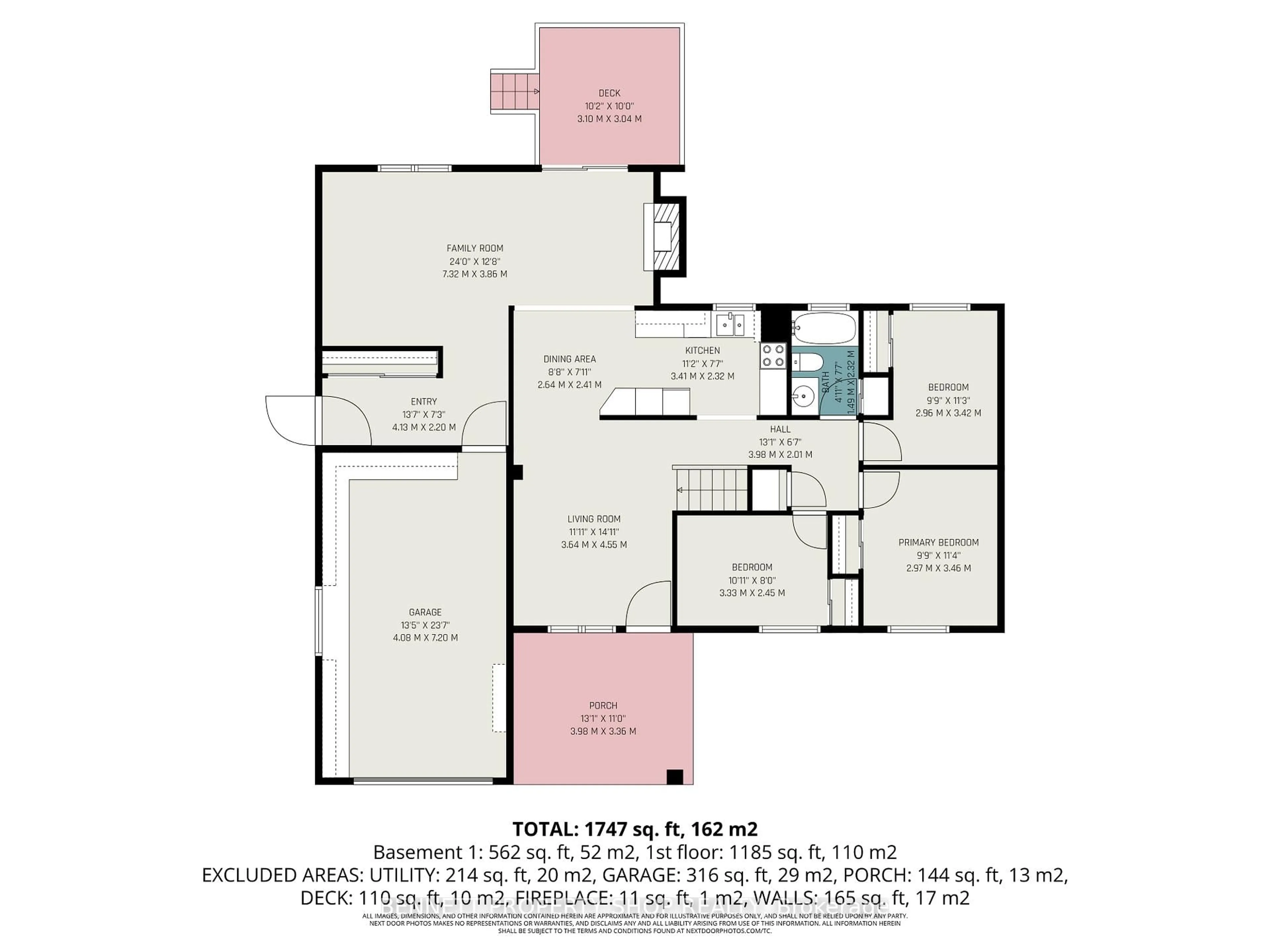 Floor plan for 1503 Blackheath St, Orleans Ontario K1E 1K6