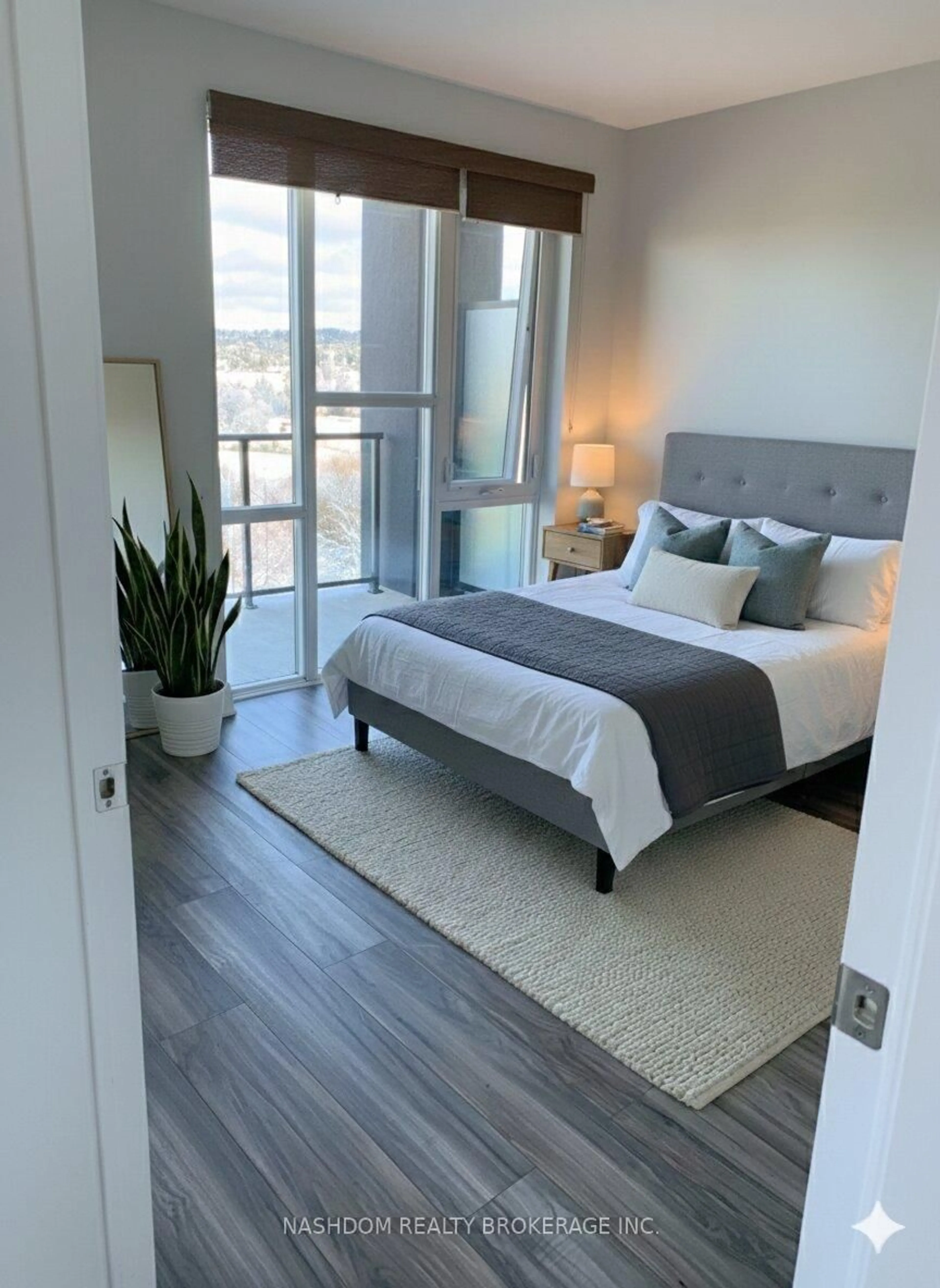 Bedroom with bed, unknown for 16 Concord Pl #516, Grimsby Ontario L3M 0J1