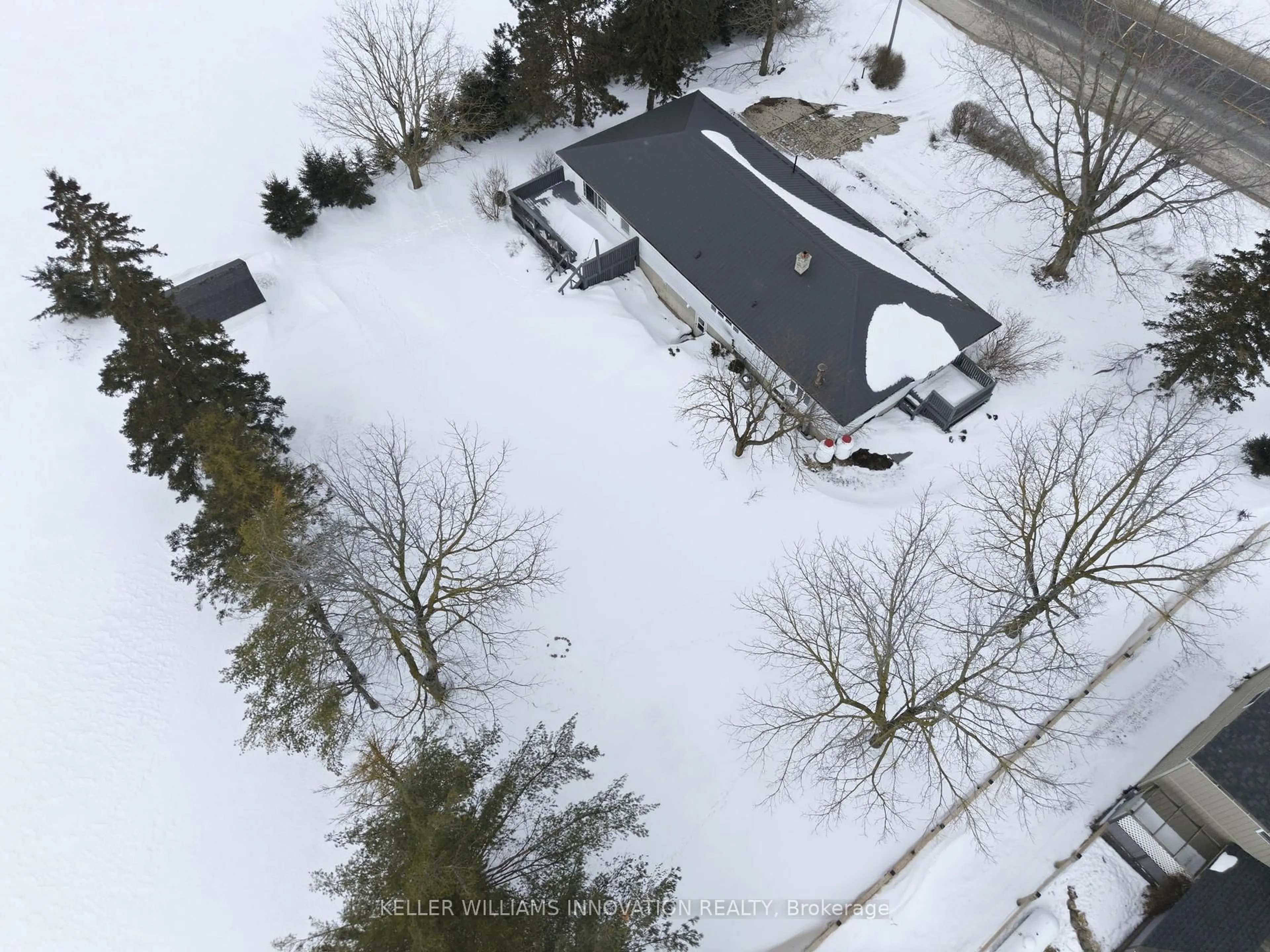 A pic from outside/outdoor area/front of a property/back of a property/a pic from drone, street for 8678 Line 86, North Perth Ontario N4W 3G8