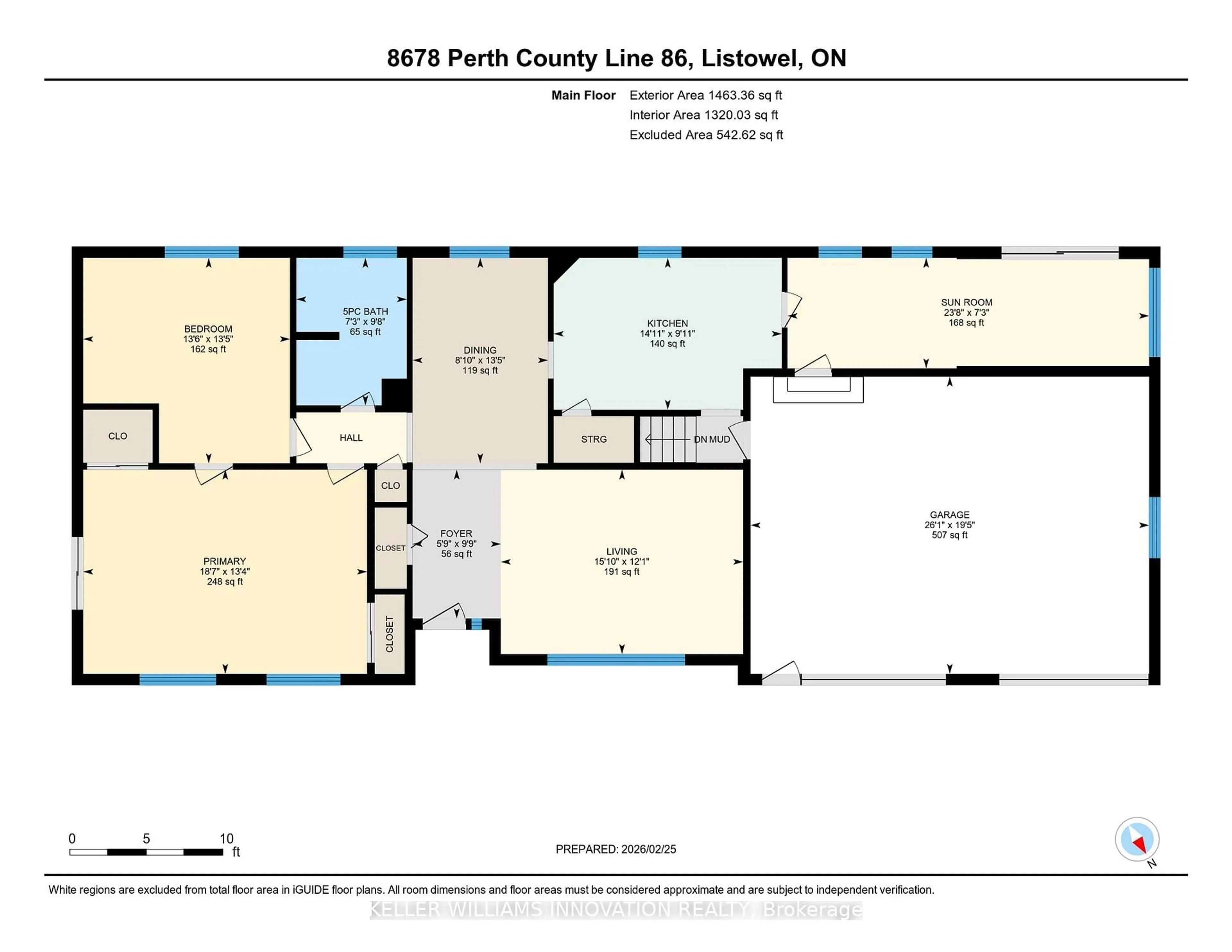 Floor plan for 8678 Line 86, North Perth Ontario N4W 3G8