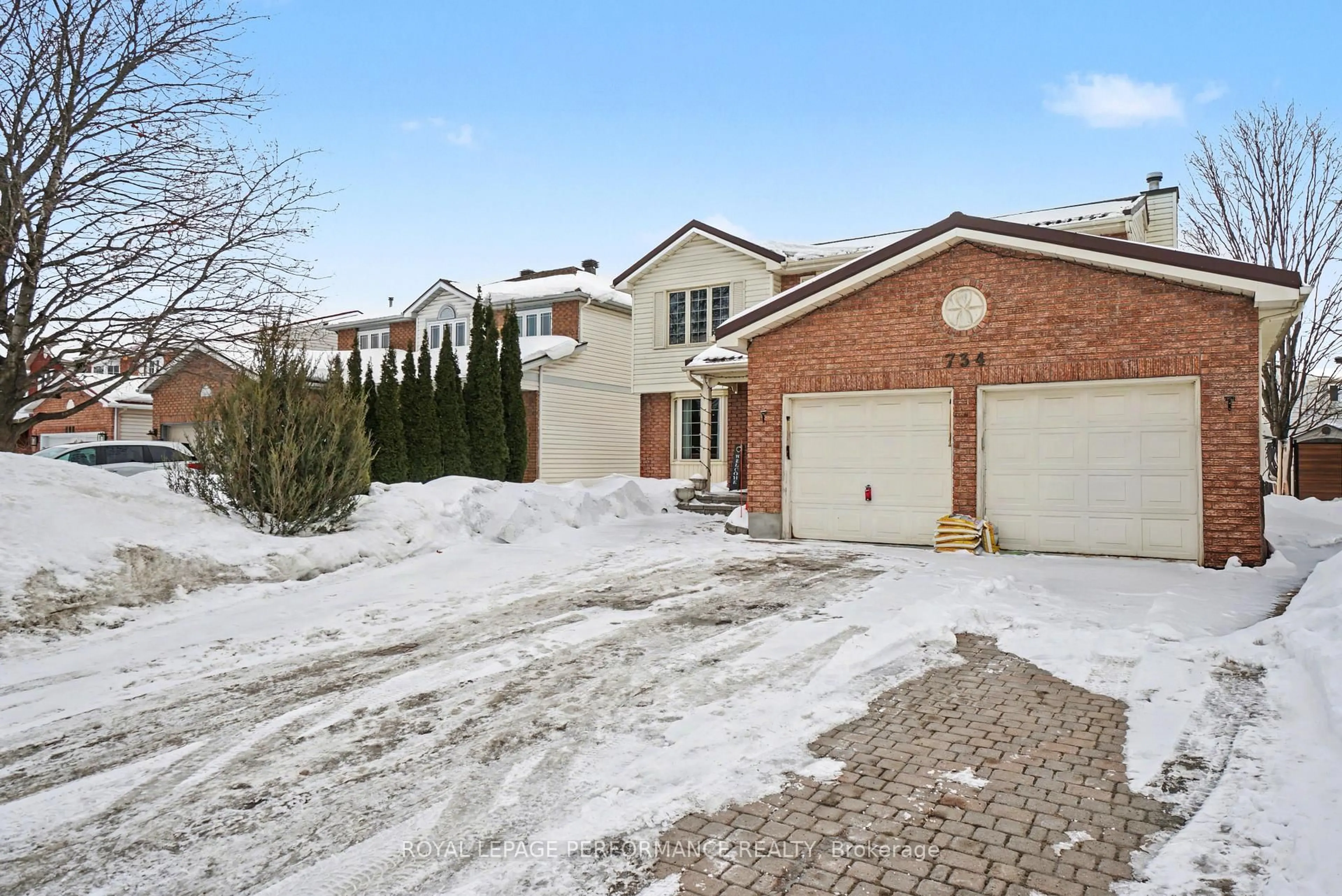 Home with brick exterior material, street for 734 Merkley Dr, Ottawa Ontario K4A 2T8
