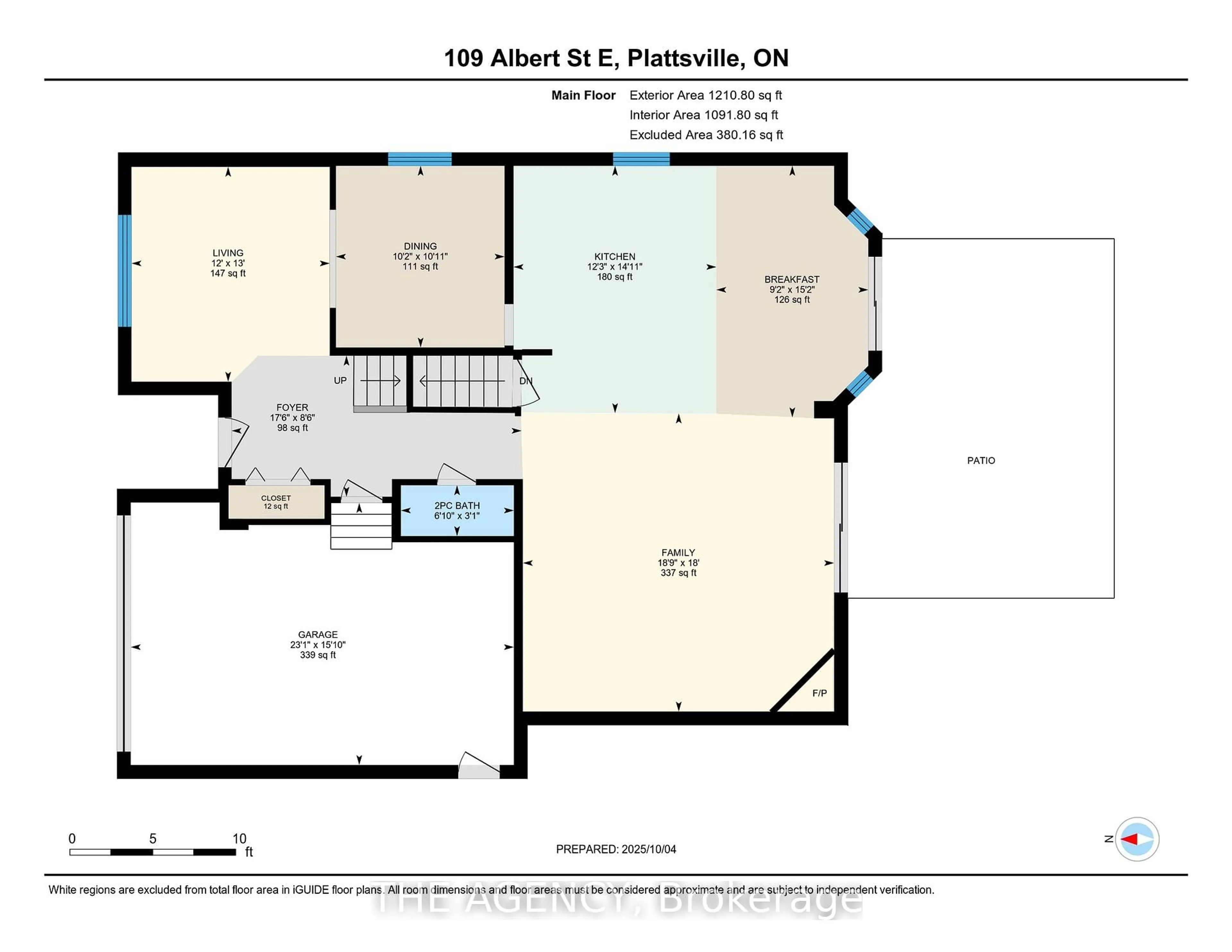 Floor plan for 109 Albert St, Blandford-Blenheim Ontario N0J 1S0