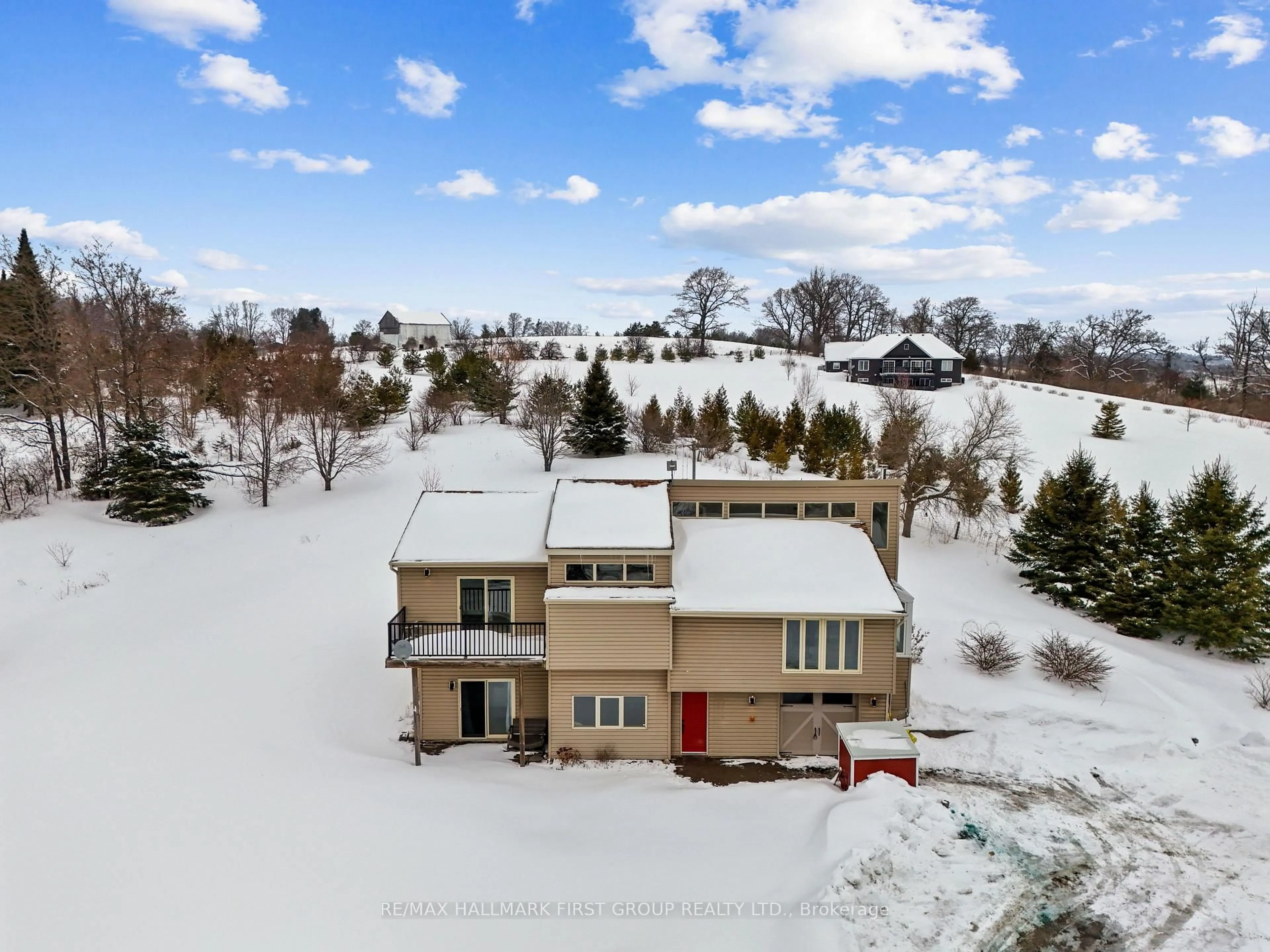 A pic from outside/outdoor area/front of a property/back of a property/a pic from drone, unknown for 110 Davis Rd, Alnwick/Haldimand Ontario K0K 2X0