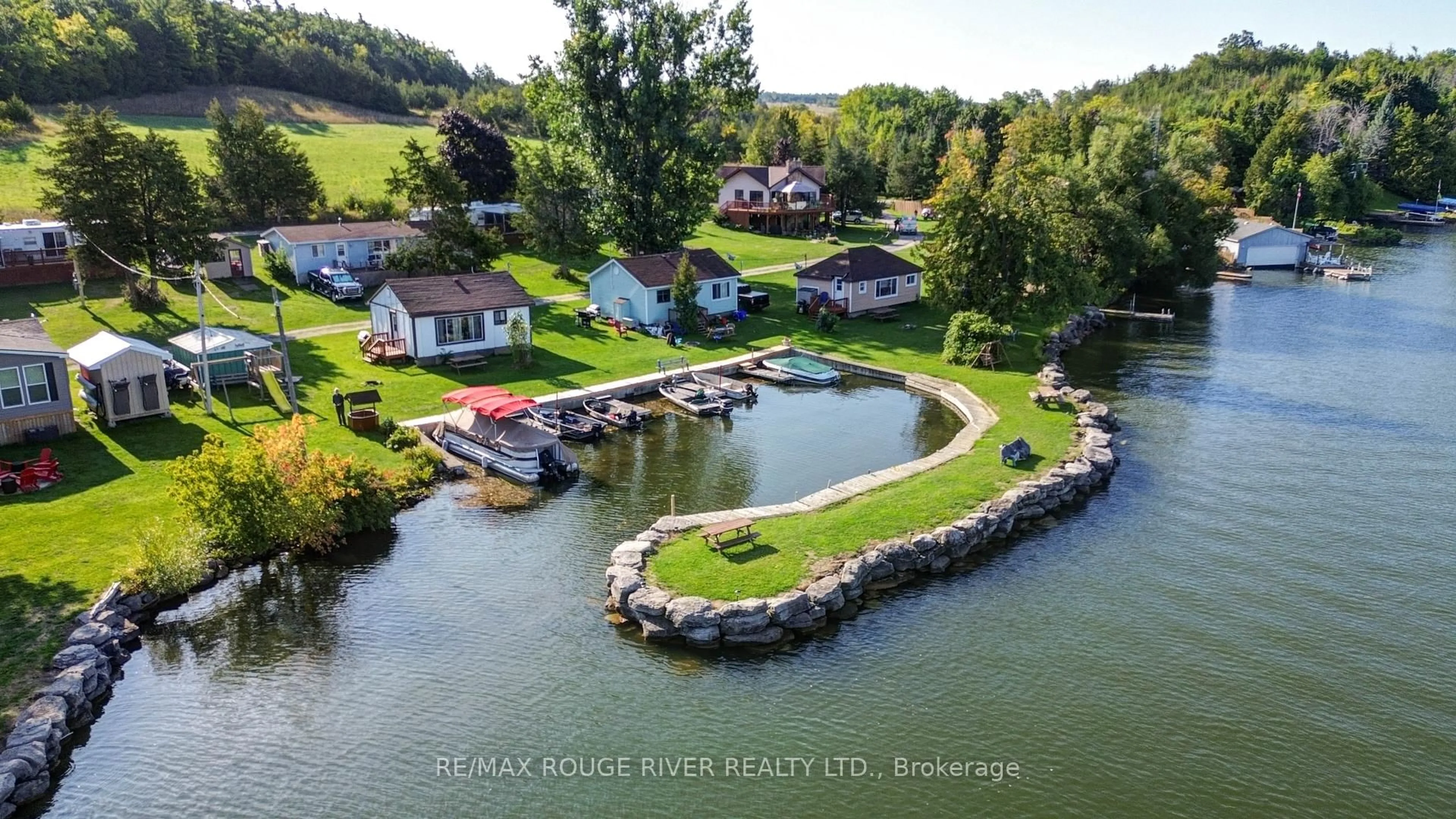 A pic from outside/outdoor area/front of a property/back of a property/a pic from drone, water/lake/river/ocean view for 68 Robins Rd #198, Alnwick/Haldimand Ontario K0K 2X0