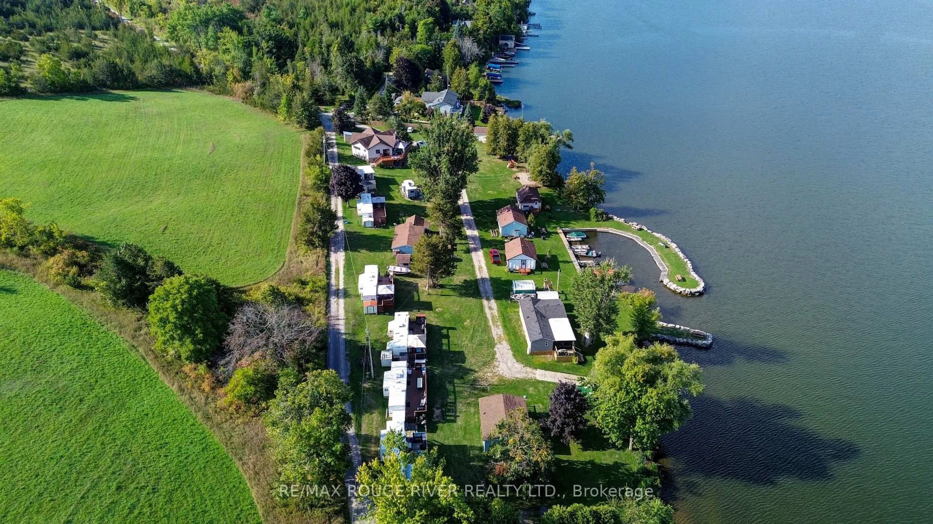 A pic from outside/outdoor area/front of a property/back of a property/a pic from drone, water/lake/river/ocean view for 68 Robins Rd #198, Alnwick/Haldimand Ontario K0K 2X0