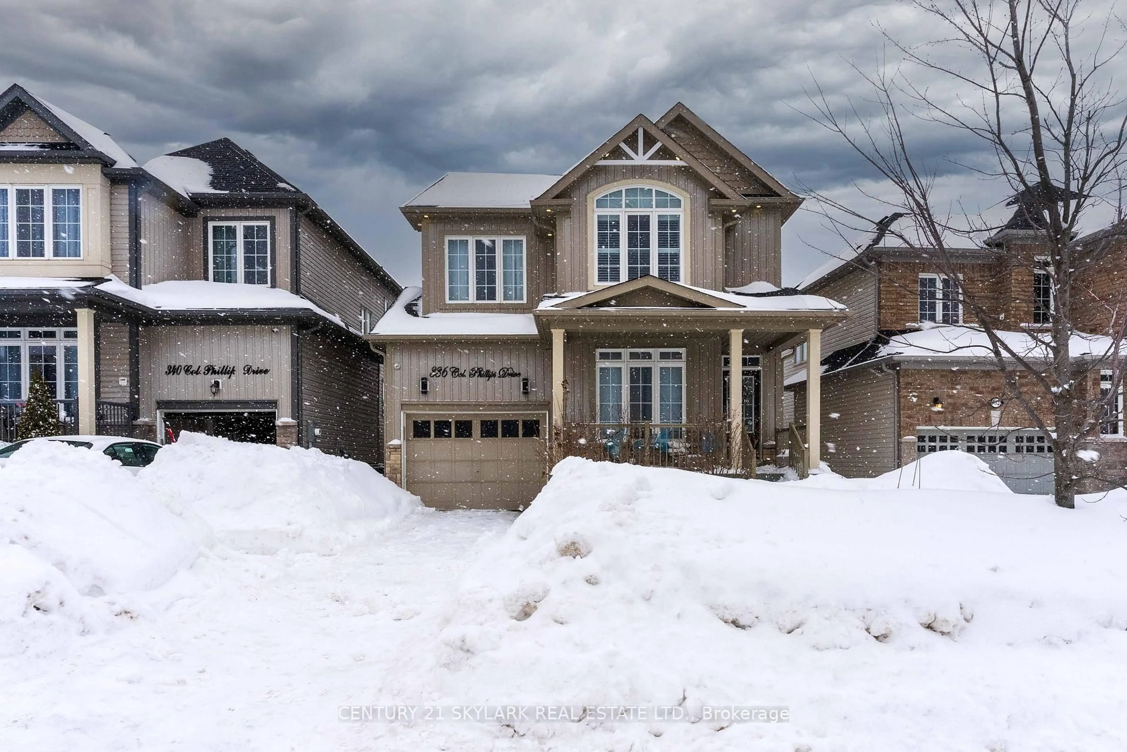 Home with brick exterior material, street for 336 Col Phillips Dr, Shelburne Ontario L9V 3W1