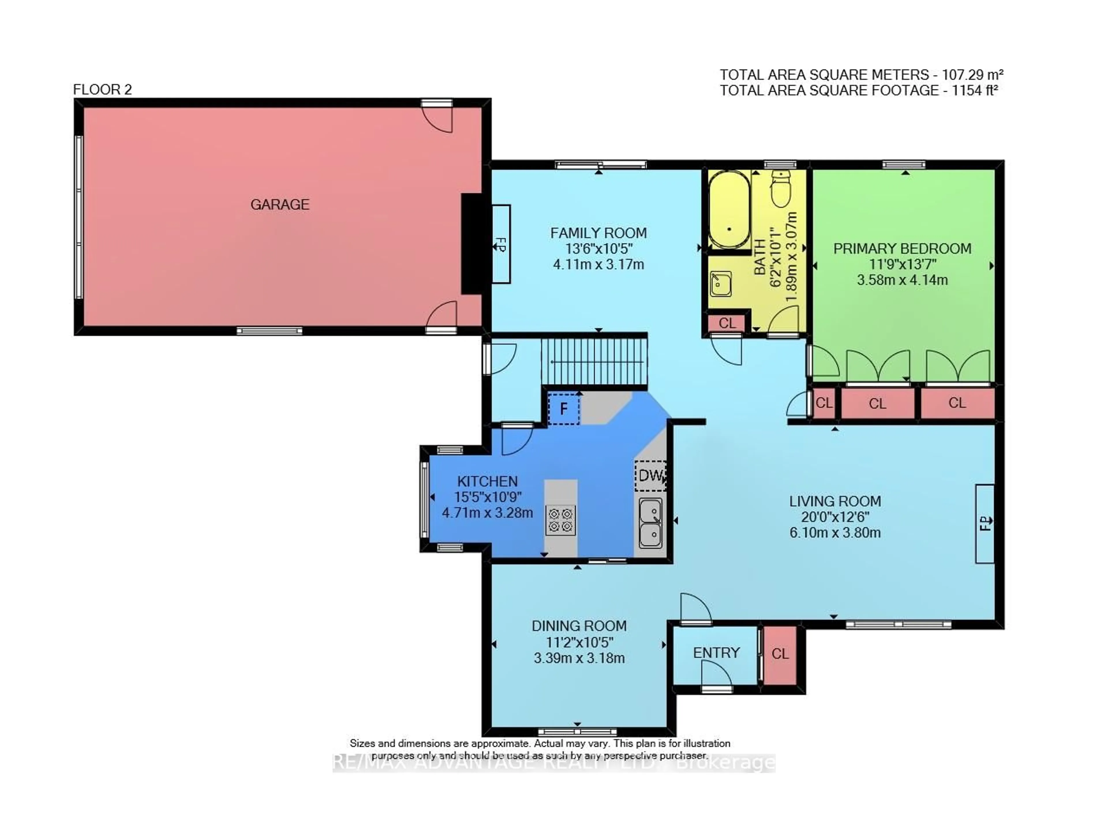Floor plan for 572 Huntingdon Dr, London South Ontario N6C 4J4