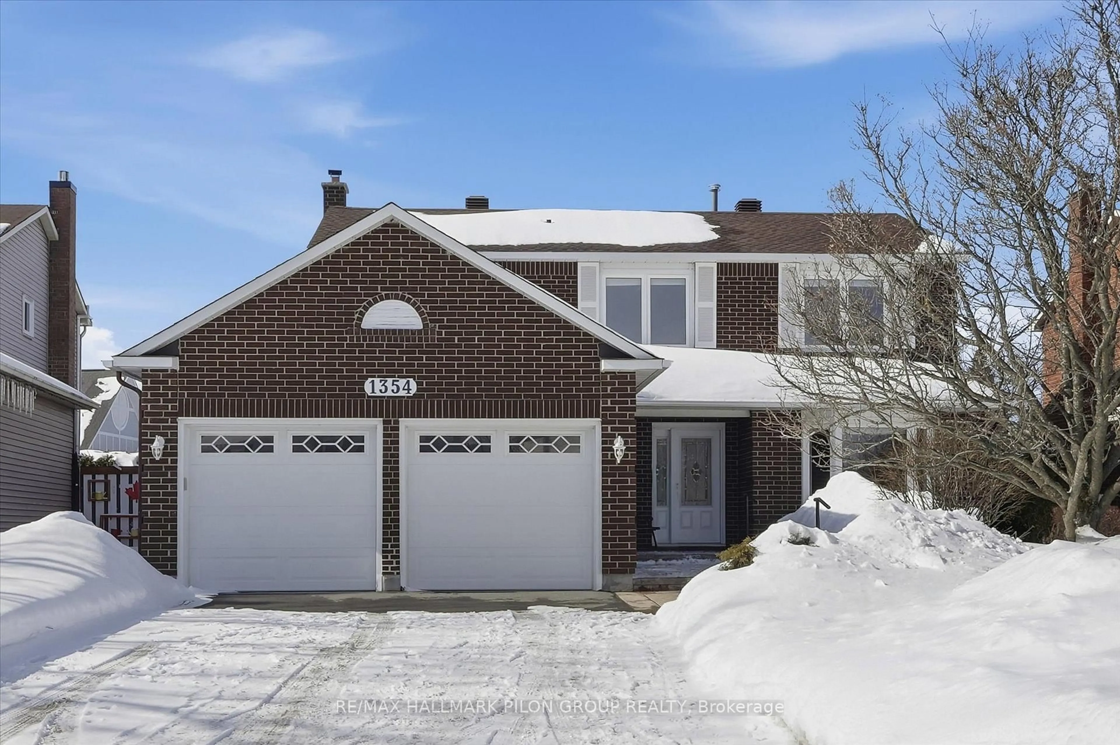 Home with brick exterior material, street for 1354 Mountainside Cres, Orleans Ontario K1E 3G5