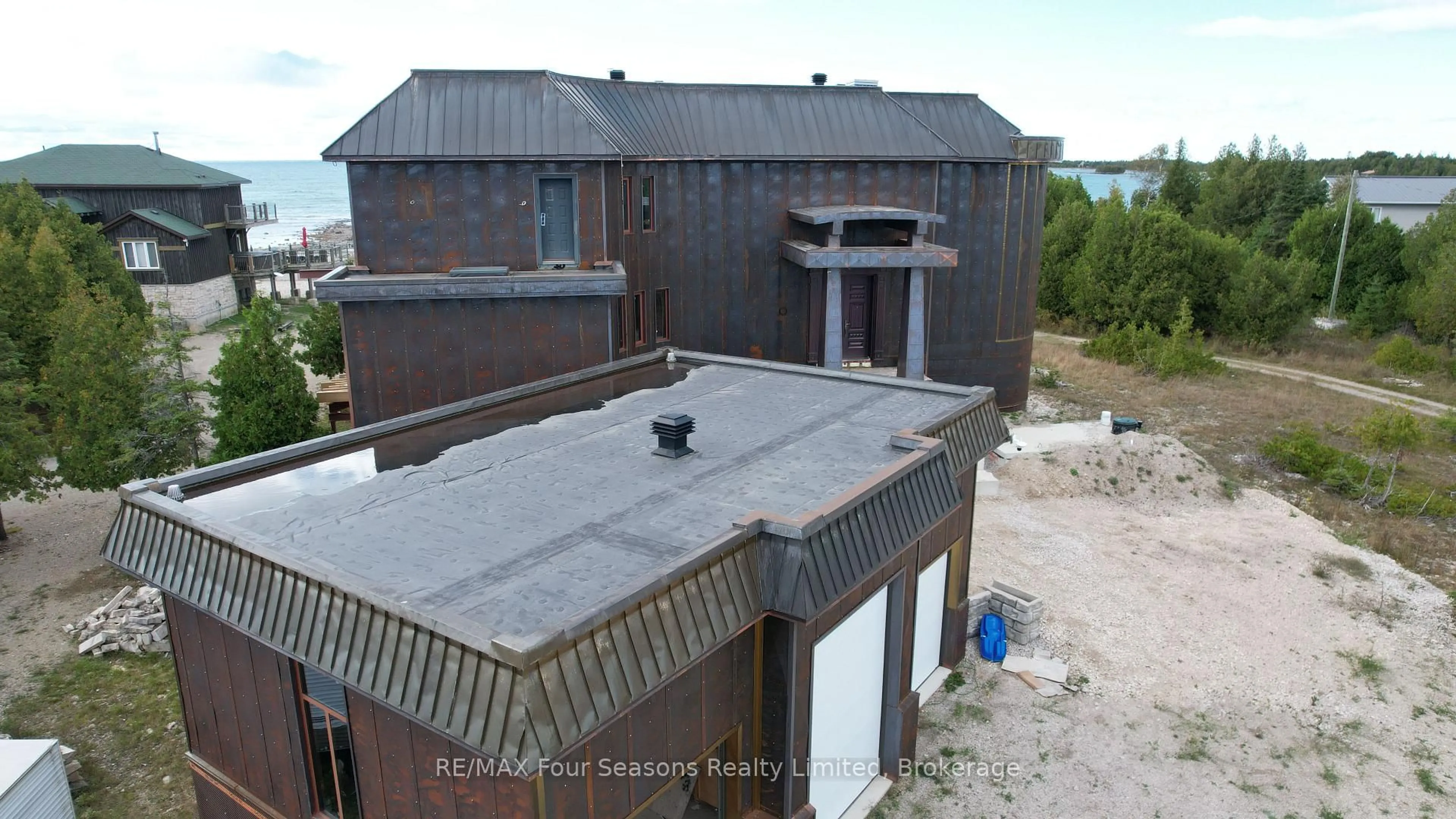 A pic from outside/outdoor area/front of a property/back of a property/a pic from drone, building for 794 Dorcas Bay Rd, Northern Bruce Peninsula Ontario N0H 2R0