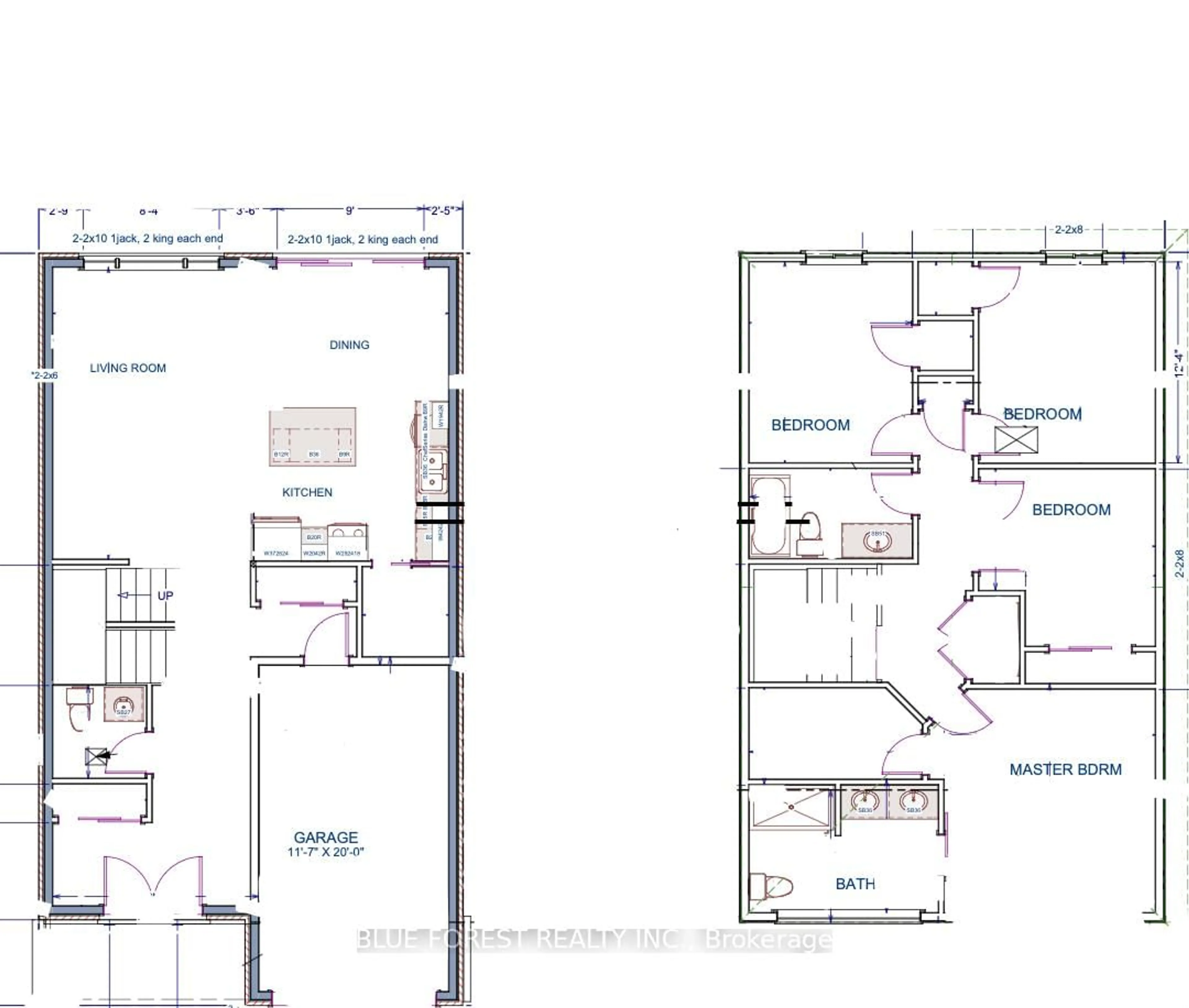 Floor plan for Lot 2 Queens Line, West Elgin Ontario N0L 2C0