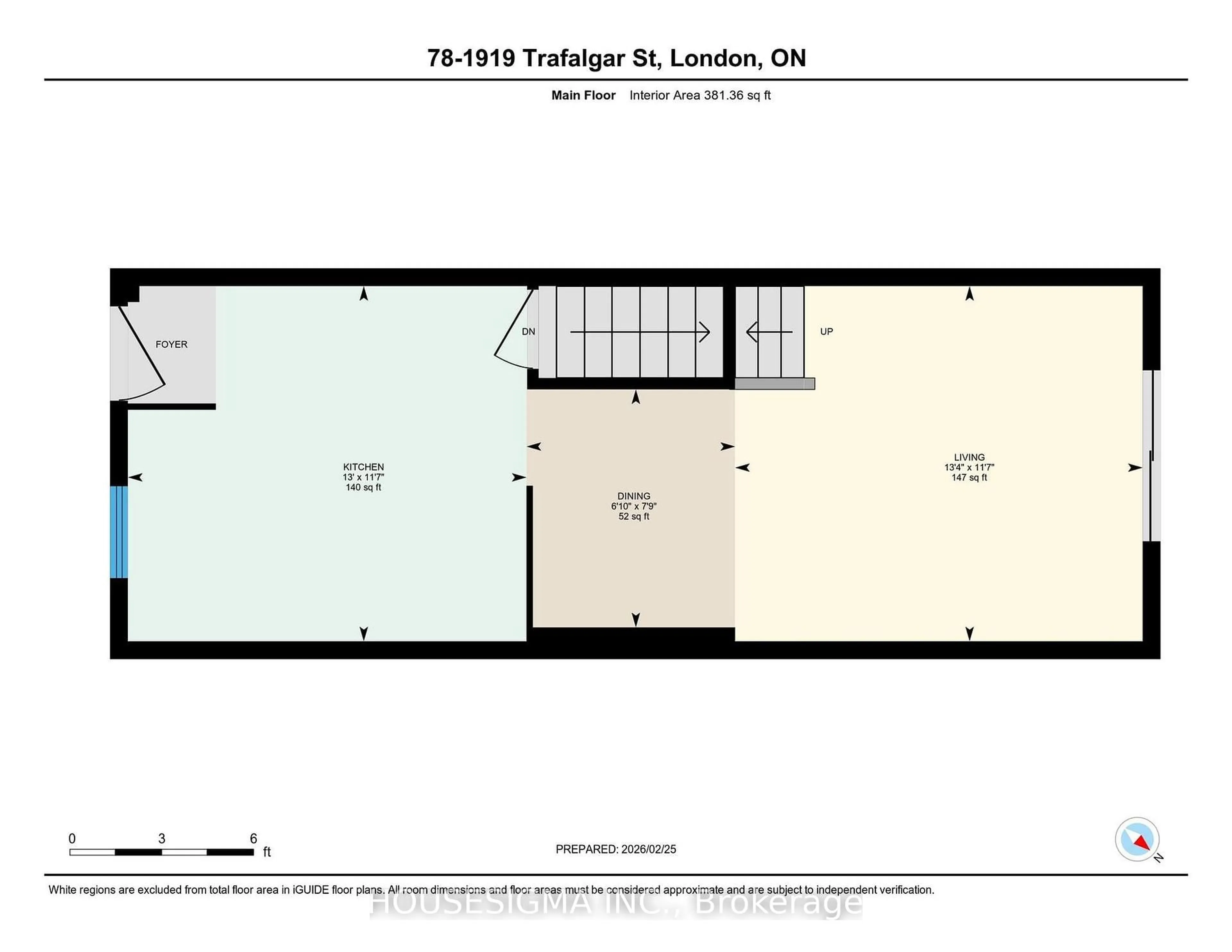 Floor plan for 1919 Trafalgar St #78, London East Ontario N5V 1A1