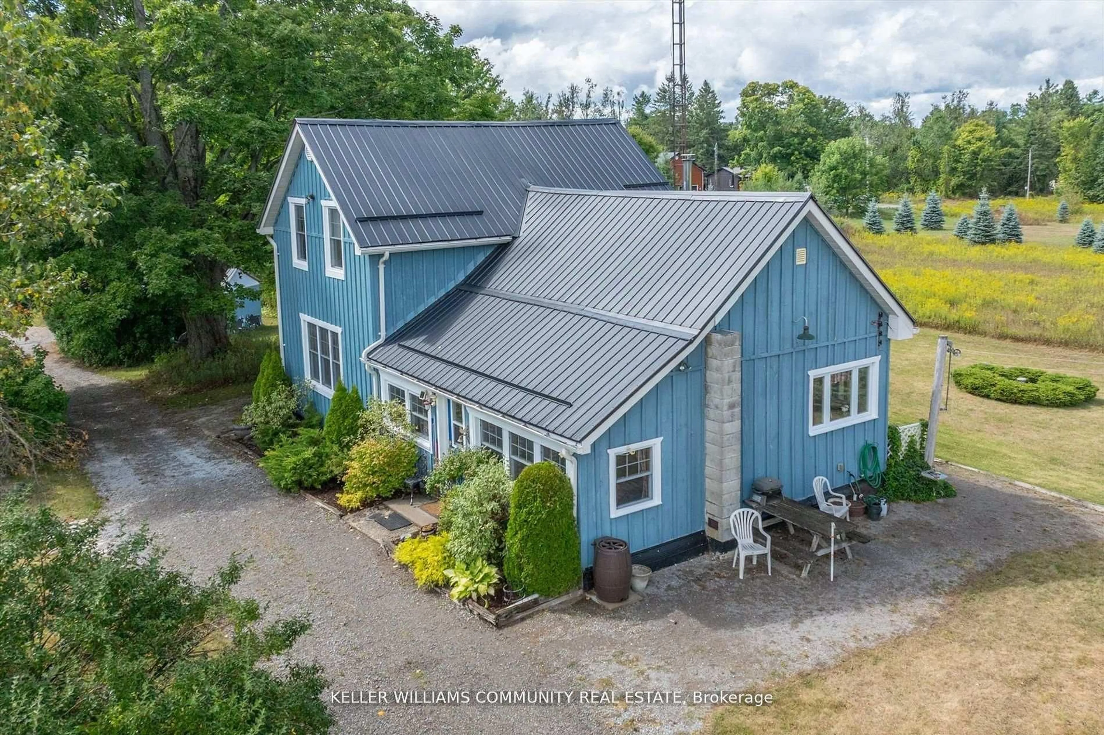 A pic from outside/outdoor area/front of a property/back of a property/a pic from drone, unknown for 372 County Road 41 Rd, Kawartha Lakes Ontario K0M 2B0