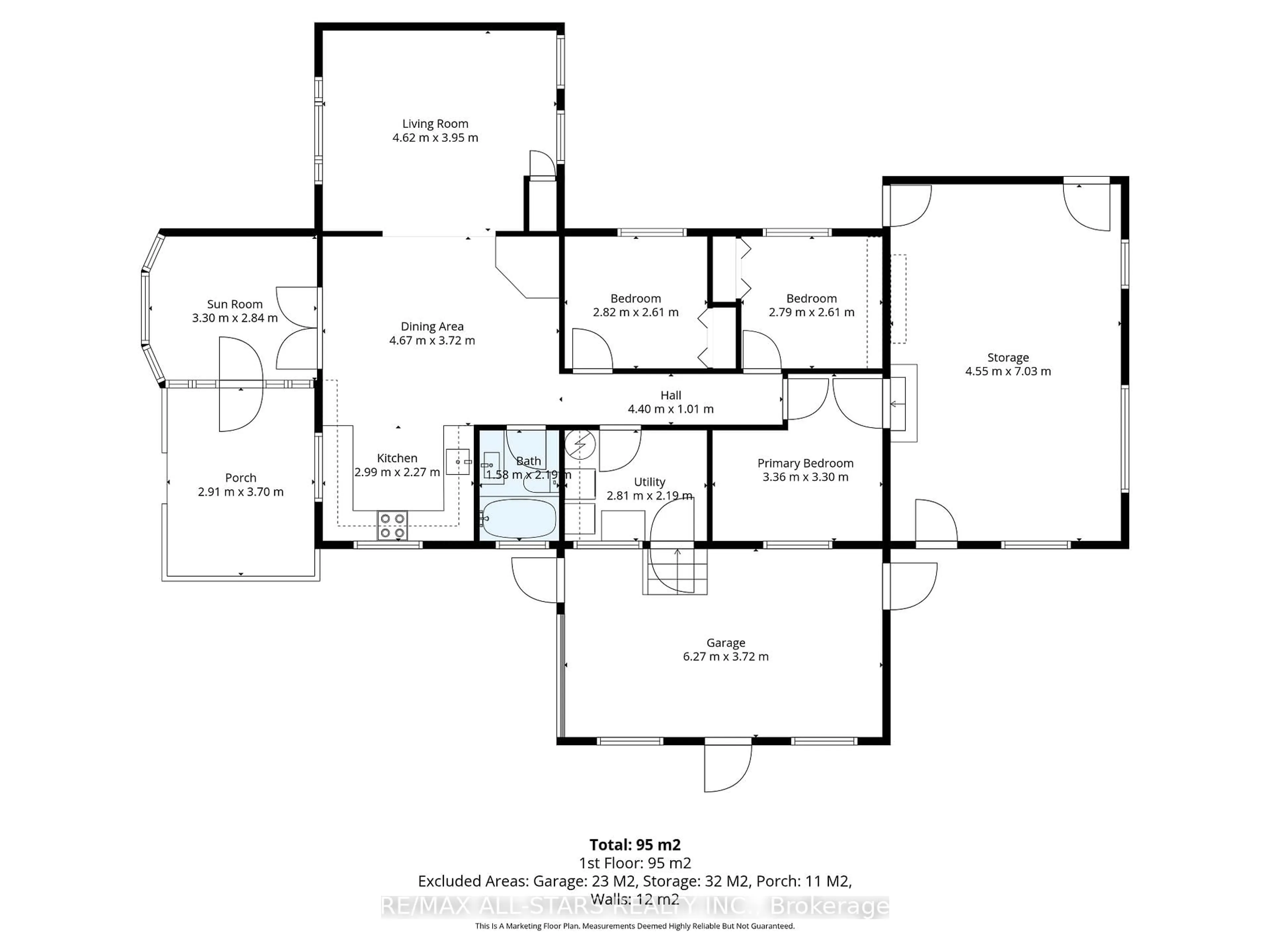 Floor plan for 46 Helen St, Kawartha Lakes Ontario K0M 1N0