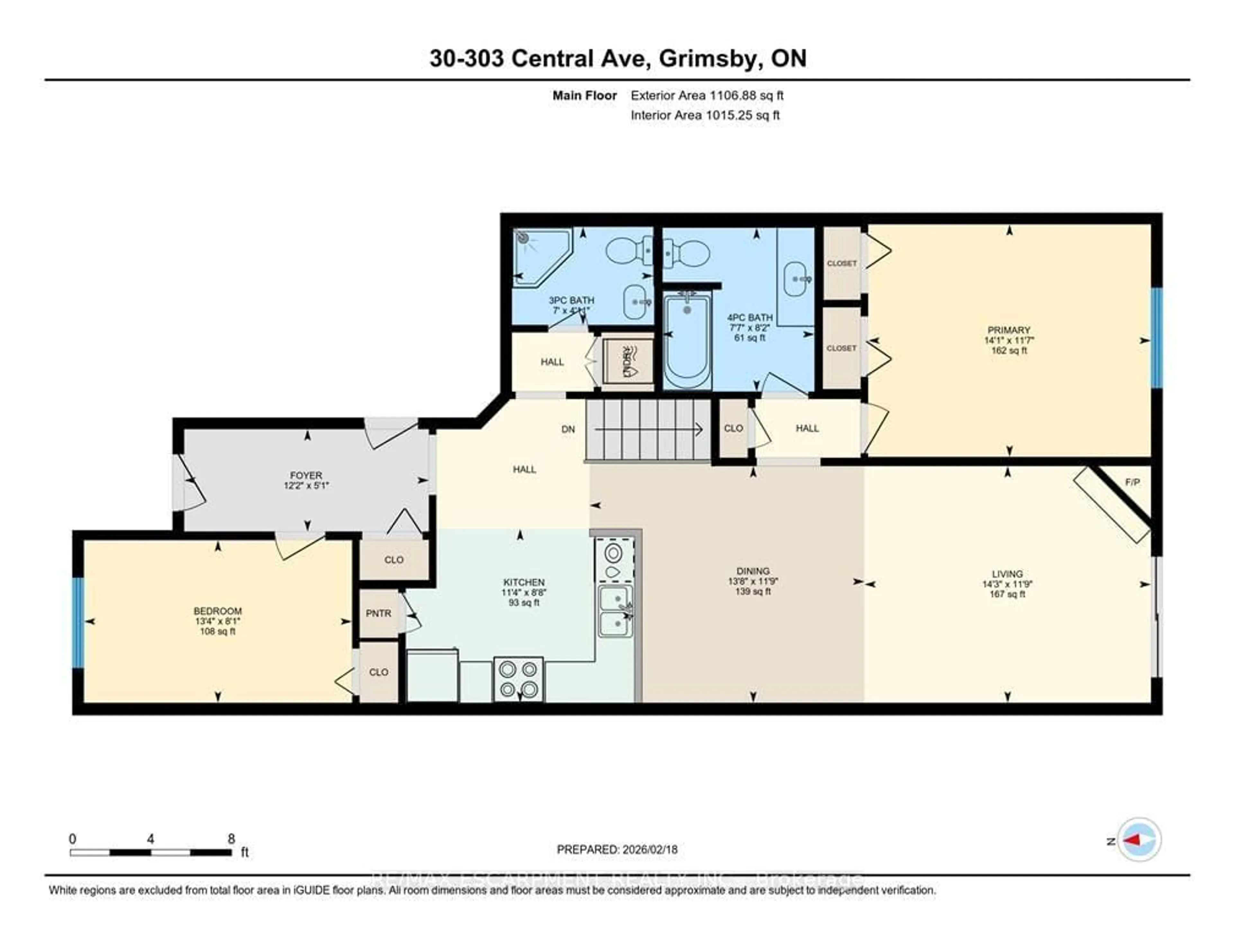 Floor plan for 303 Central Ave #30, Grimsby Ontario L3M 5L7