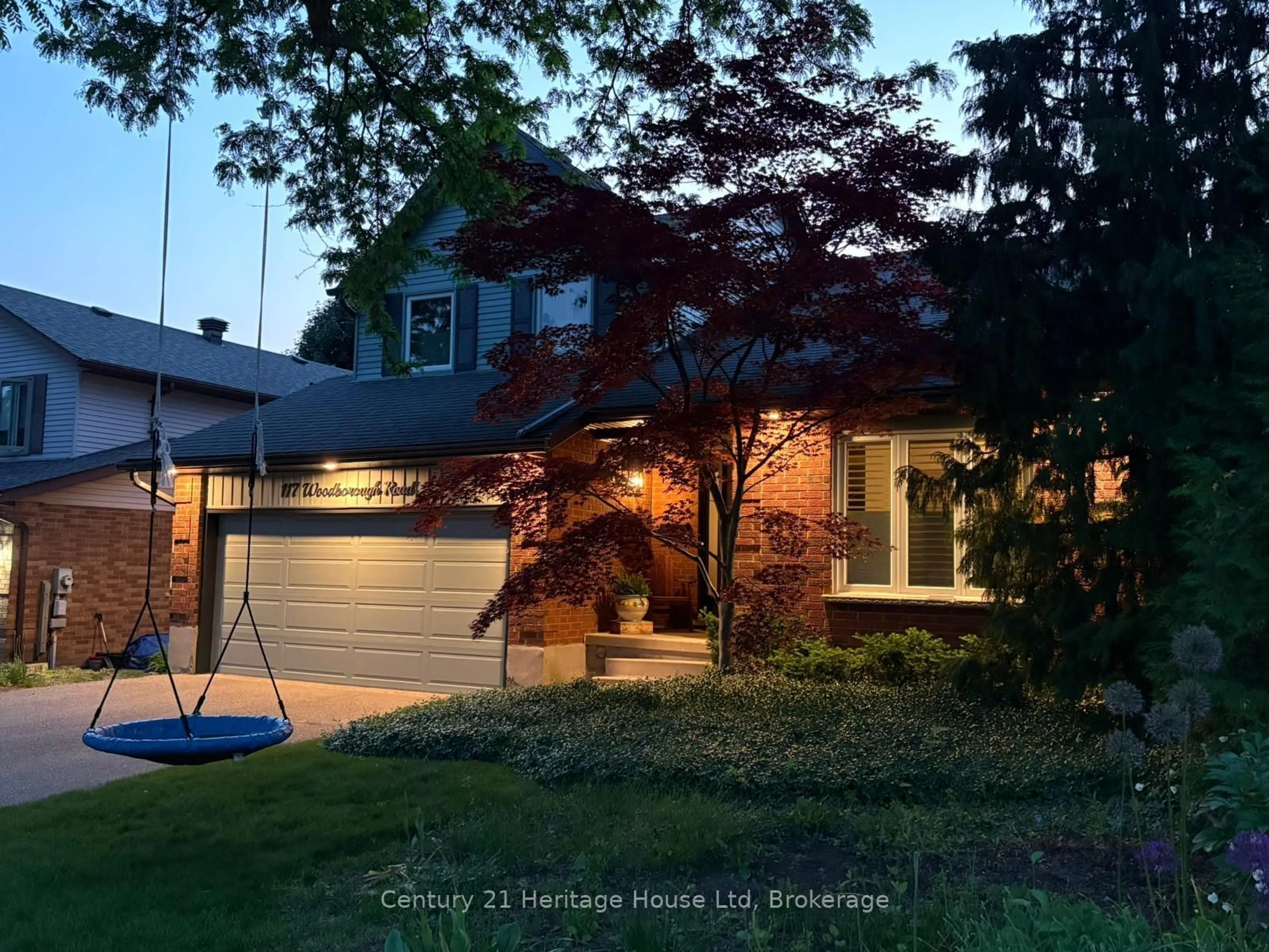 Home with brick exterior material, street for 117 Woodborough Rd, Guelph Ontario N1G 3L7