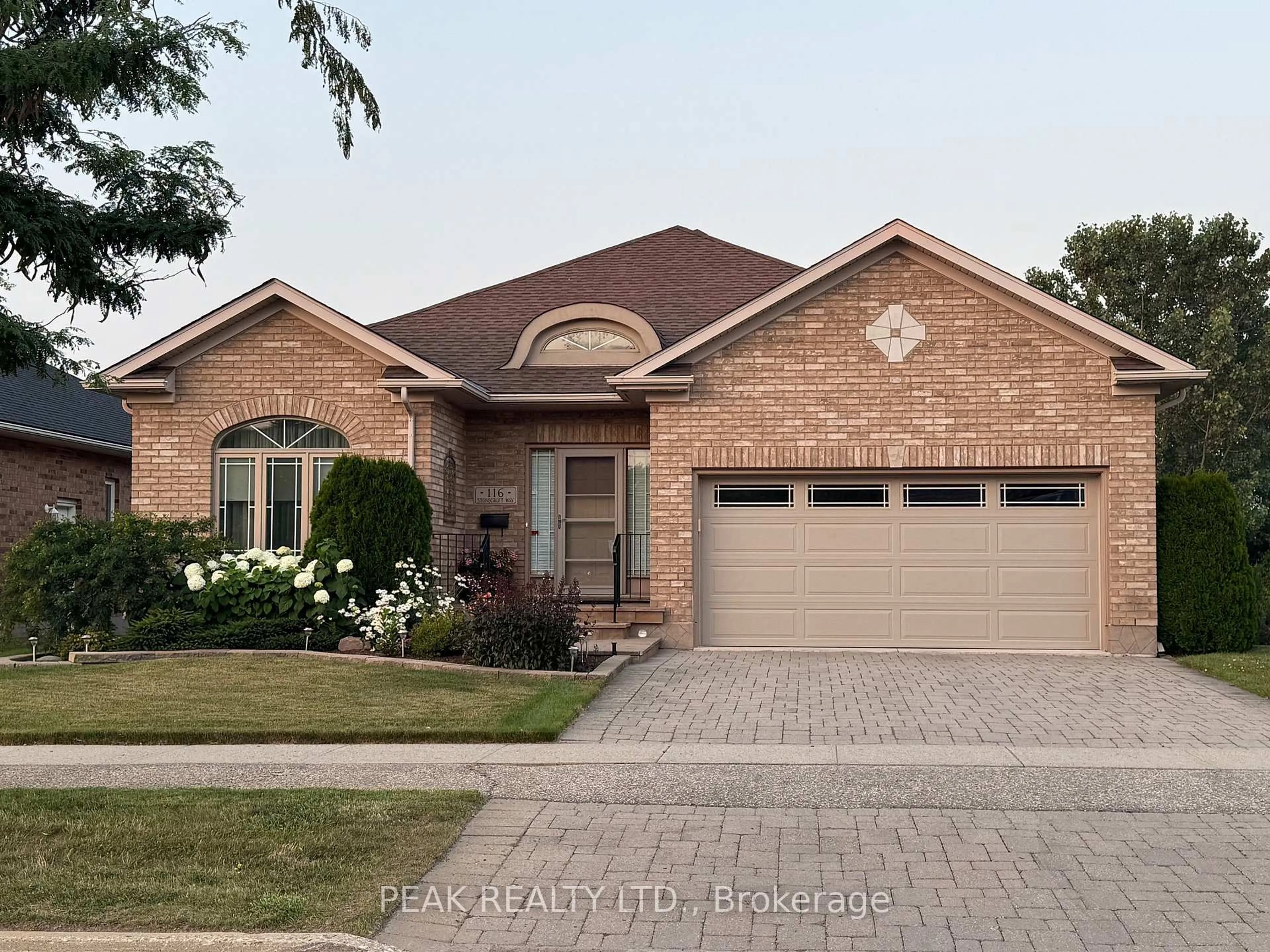 Home with brick exterior material, street for 116 Stonecroft Way, Wilmot Ontario N3A 4L6