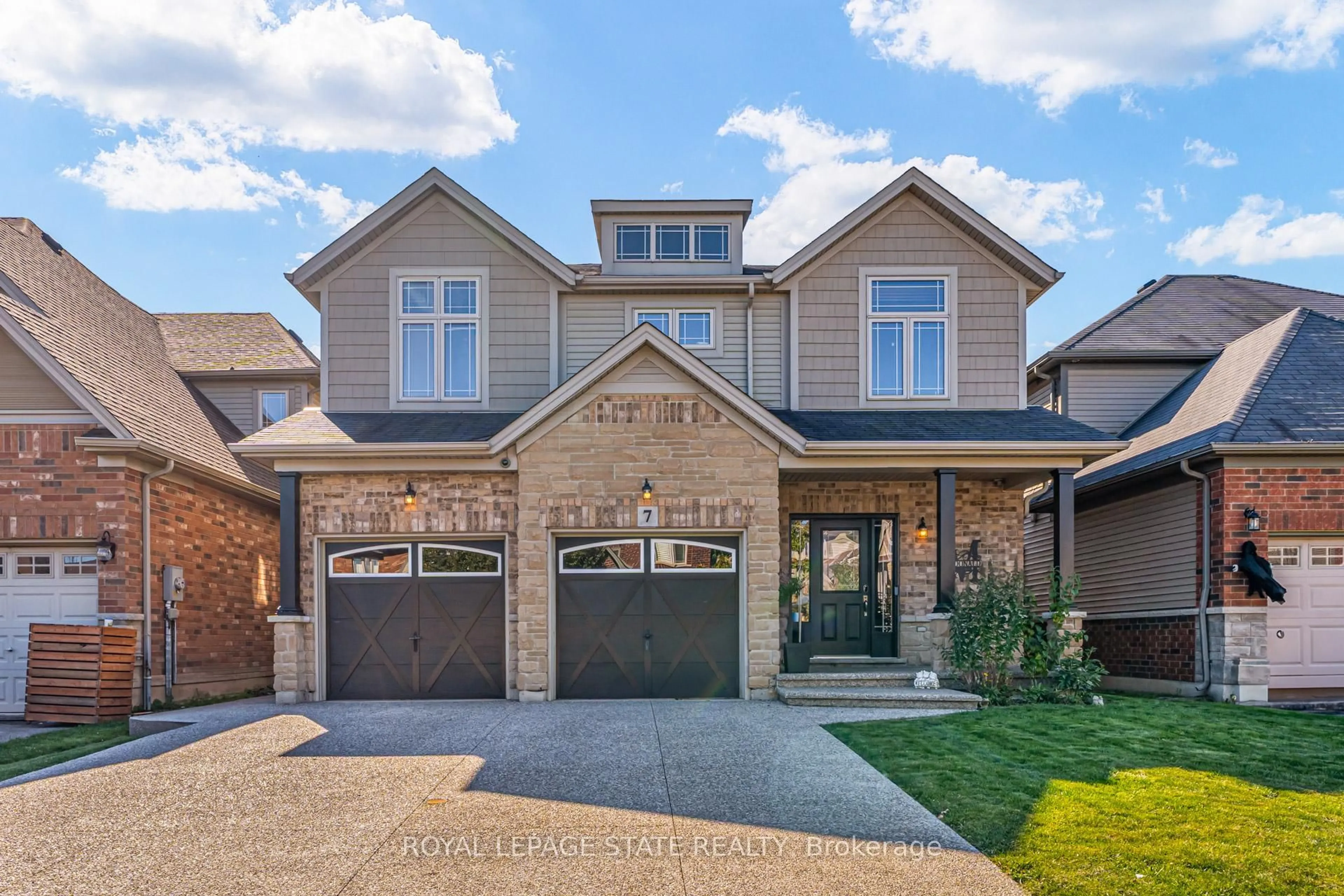 Home with brick exterior material, street for 7 Kinsman Dr, Hamilton Ontario L0R 1C0