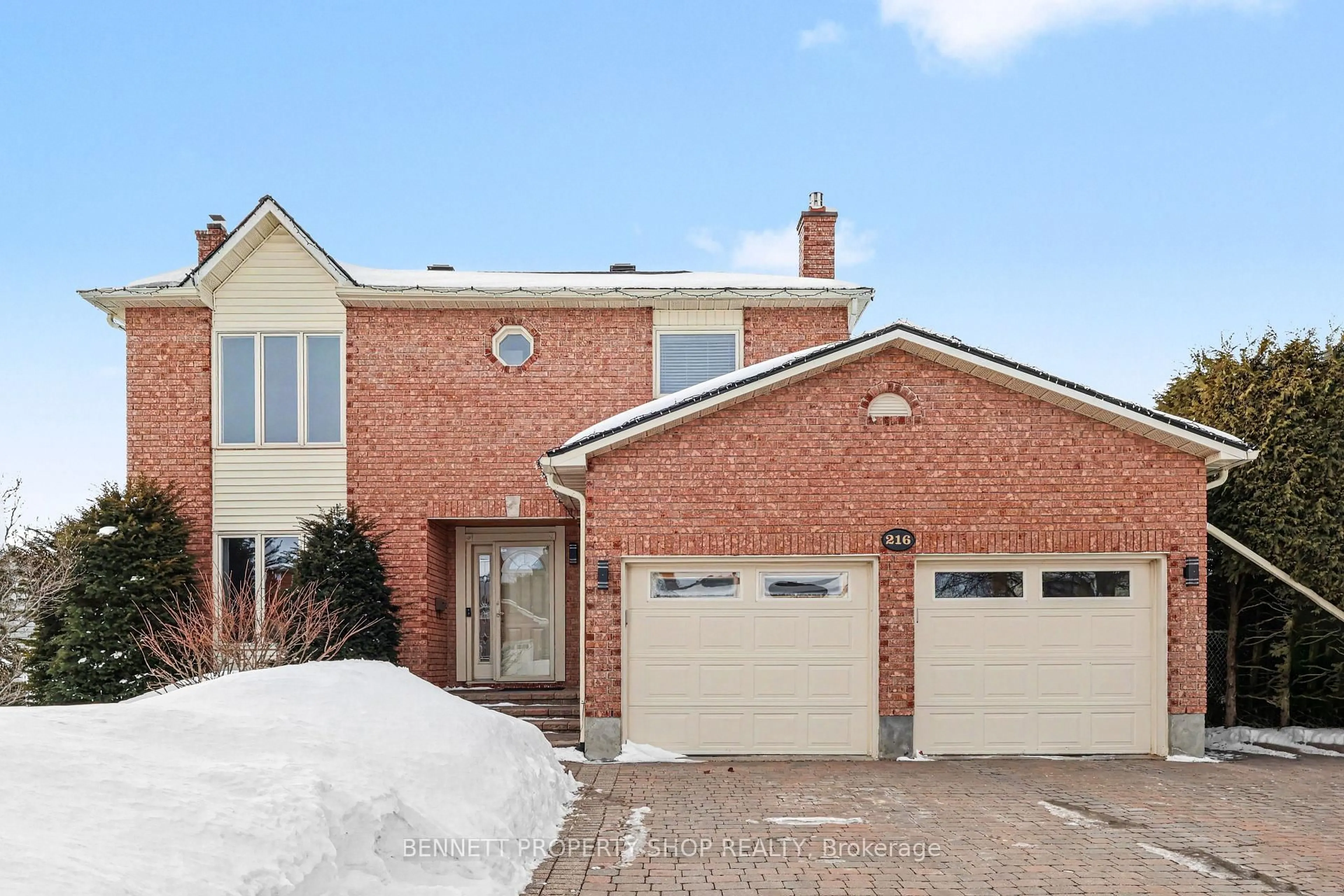 Home with brick exterior material, street for 216 Macdougall St, Russell Ontario K4R 1A5