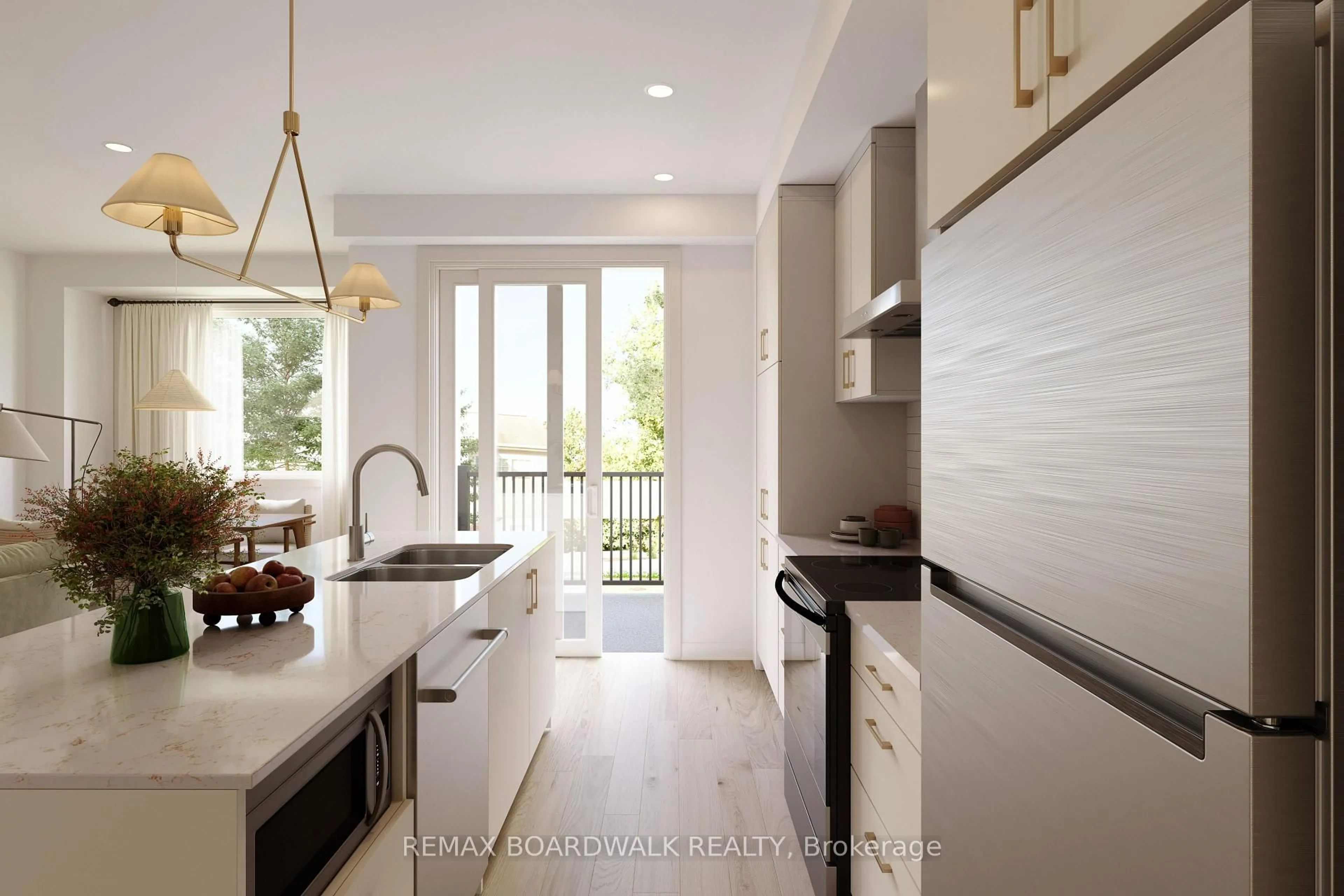 Contemporary kitchen, ceramic/tile floor for 562 Escala Private, Orleans Ontario K1W 0T1