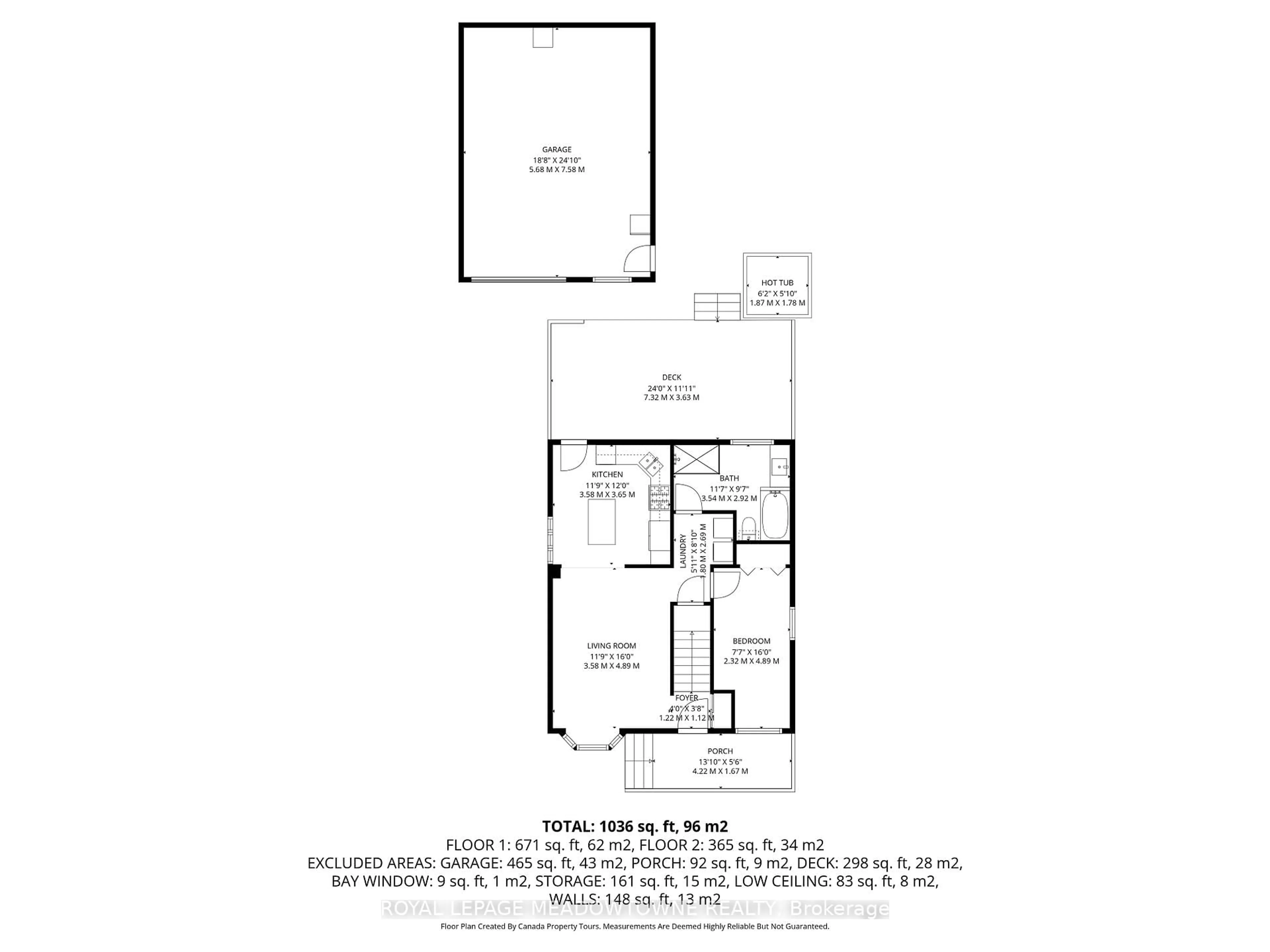 Floor plan for 284 Ivon Ave, Hamilton Ontario L8H 5T2
