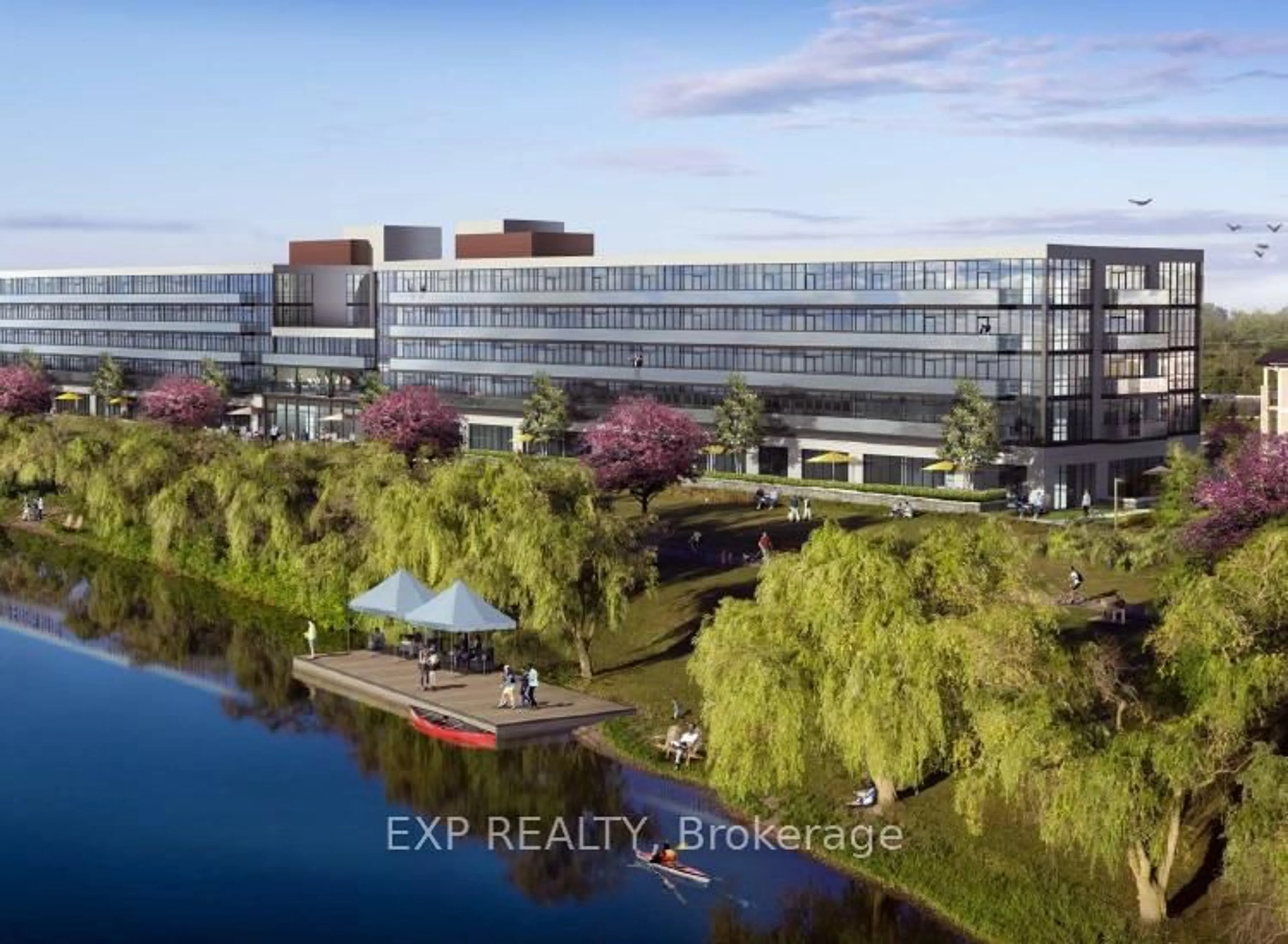 A pic from outside/outdoor area/front of a property/back of a property/a pic from drone, water/lake/river/ocean view for 350 Prince Charles Dr Dr #247, Welland Ontario L3C 7B3