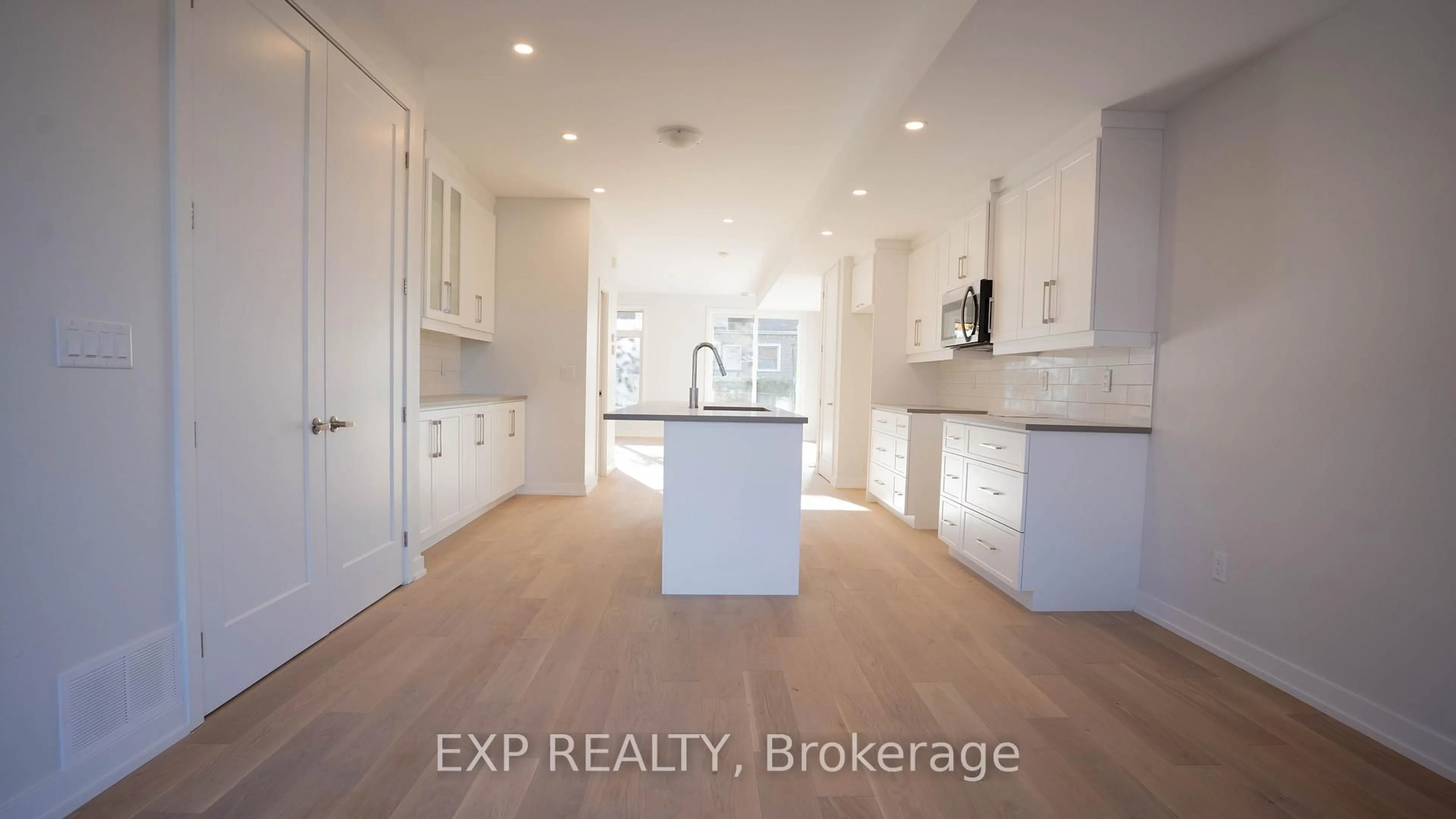 Open concept kitchen, ceramic/tile floor for 236 Woodroffe Ave, Ottawa Ontario K2A 3V4