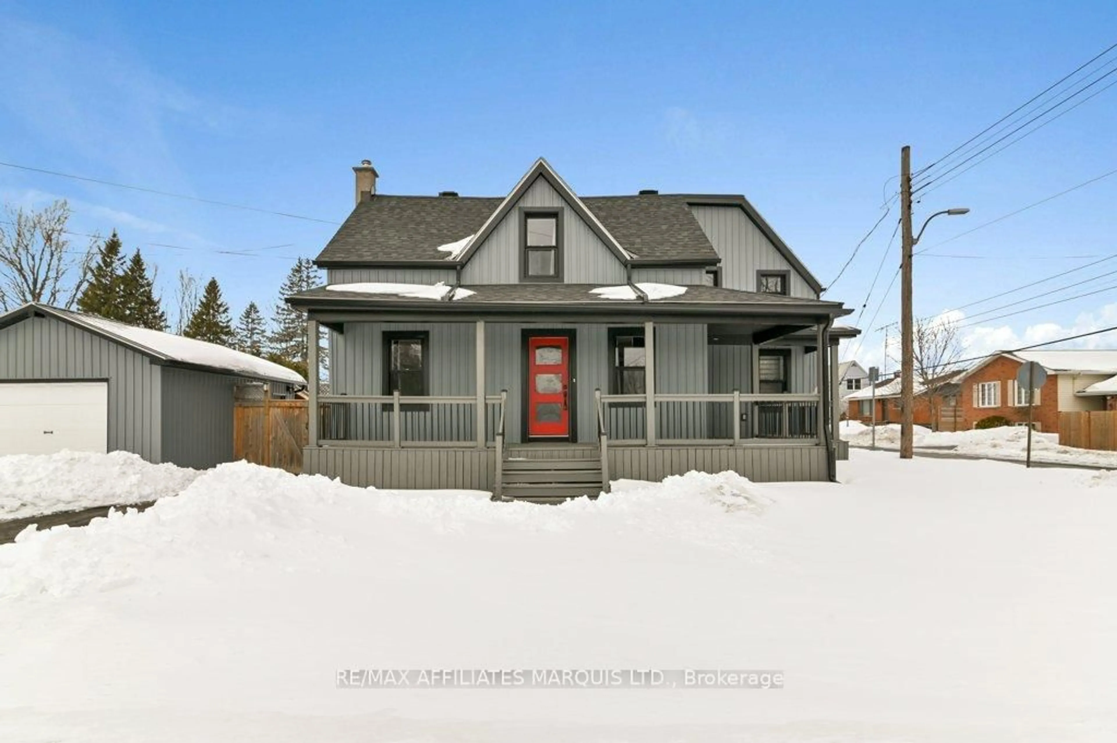 Home with vinyl exterior material, street for 70 Augusta St, South Dundas Ontario K0C 1X0