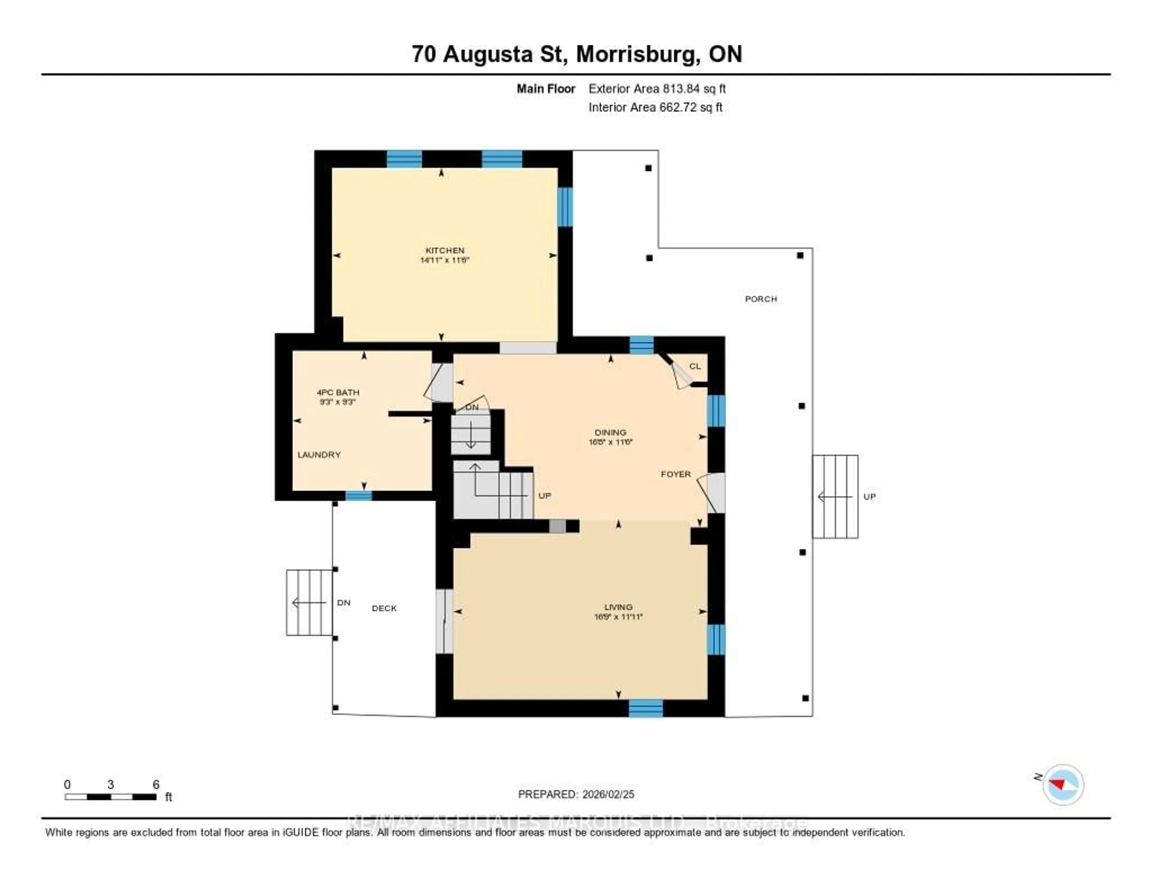 Floor plan for 70 Augusta St, South Dundas Ontario K0C 1X0